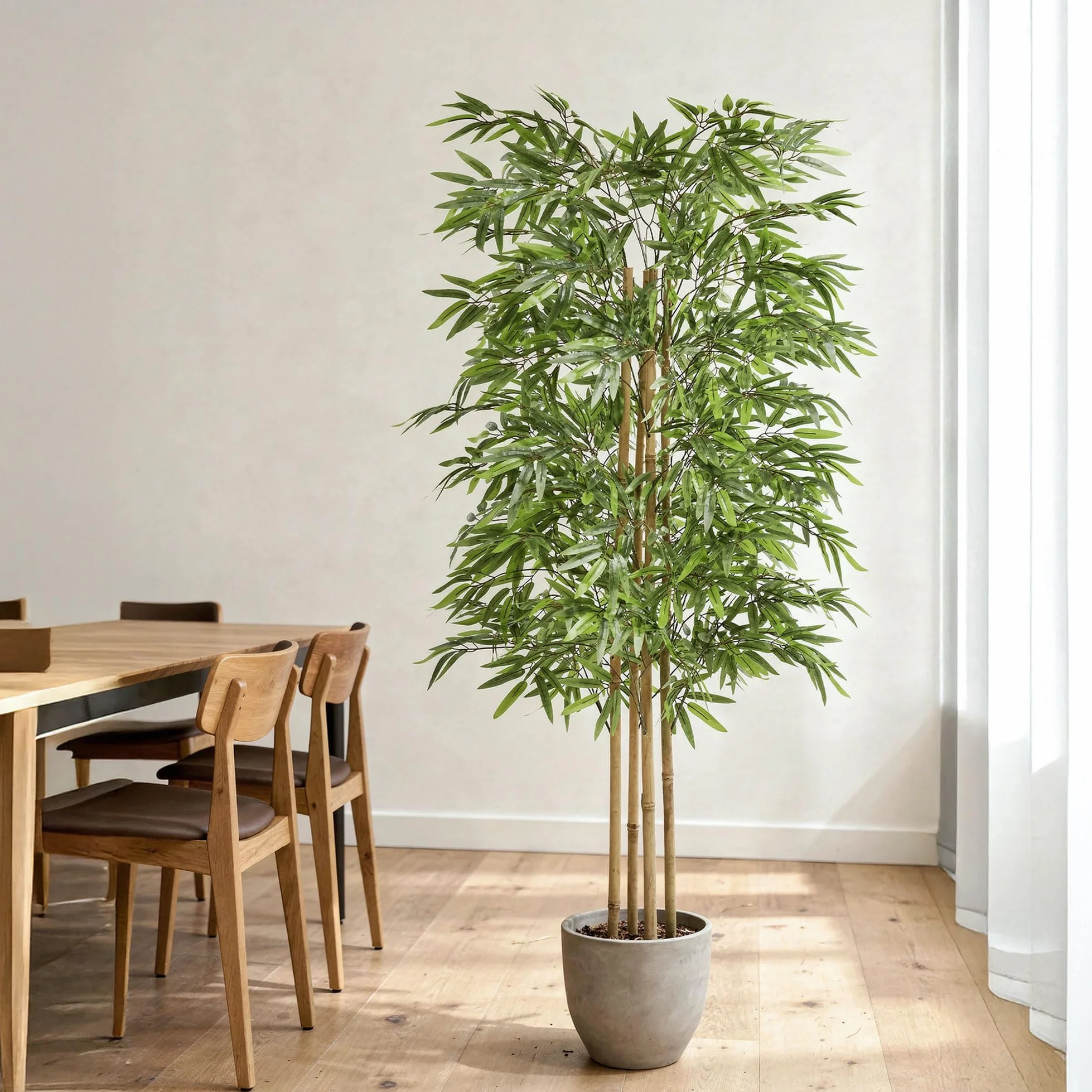Bambou Artificiel 150 x 70 cm Plante Artificielle Intérieur Fausse Plante Arbre Artificiel Décoration