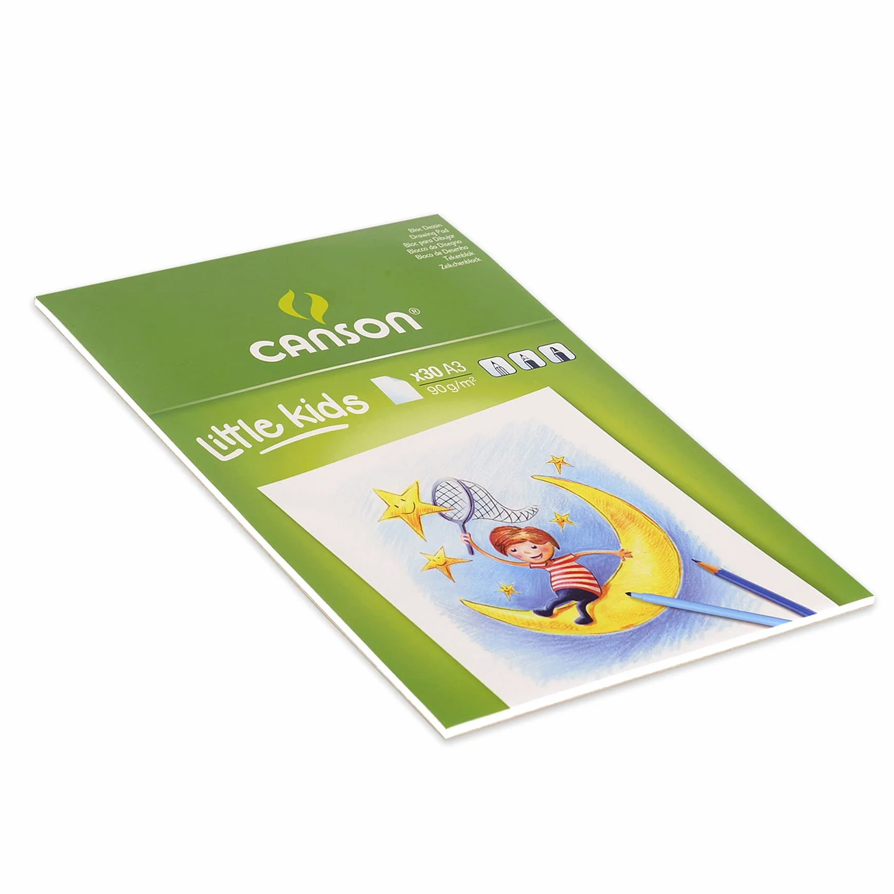 CANSON Bloc dessin A3 30 feuilles 90g/m² Blanc