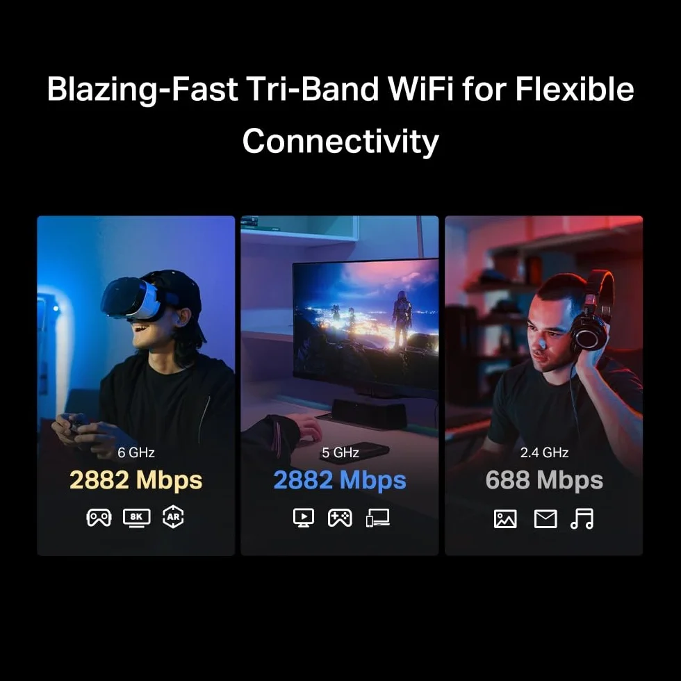 Mercusys Adapter TP-Link MA37BE PCIe BE6500Mbps Wi-Fi 7 Bluetooth 5.4, WPA3, MU-MIMO, OFDMA, karta WiFi PC, prędkość Tri-Band, szerszy zasięg, obsługuje Windows 11