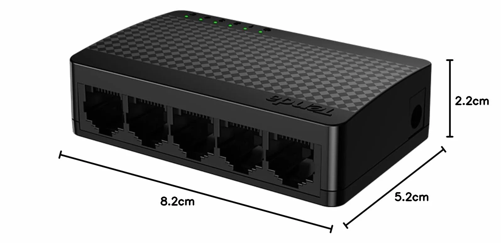 Tenda Switch Ethernet Gigabit 5 Ports 10/100/1000 Mbps RJ45 LED Plug and Play Mini Bureau Mural Plastique SG105