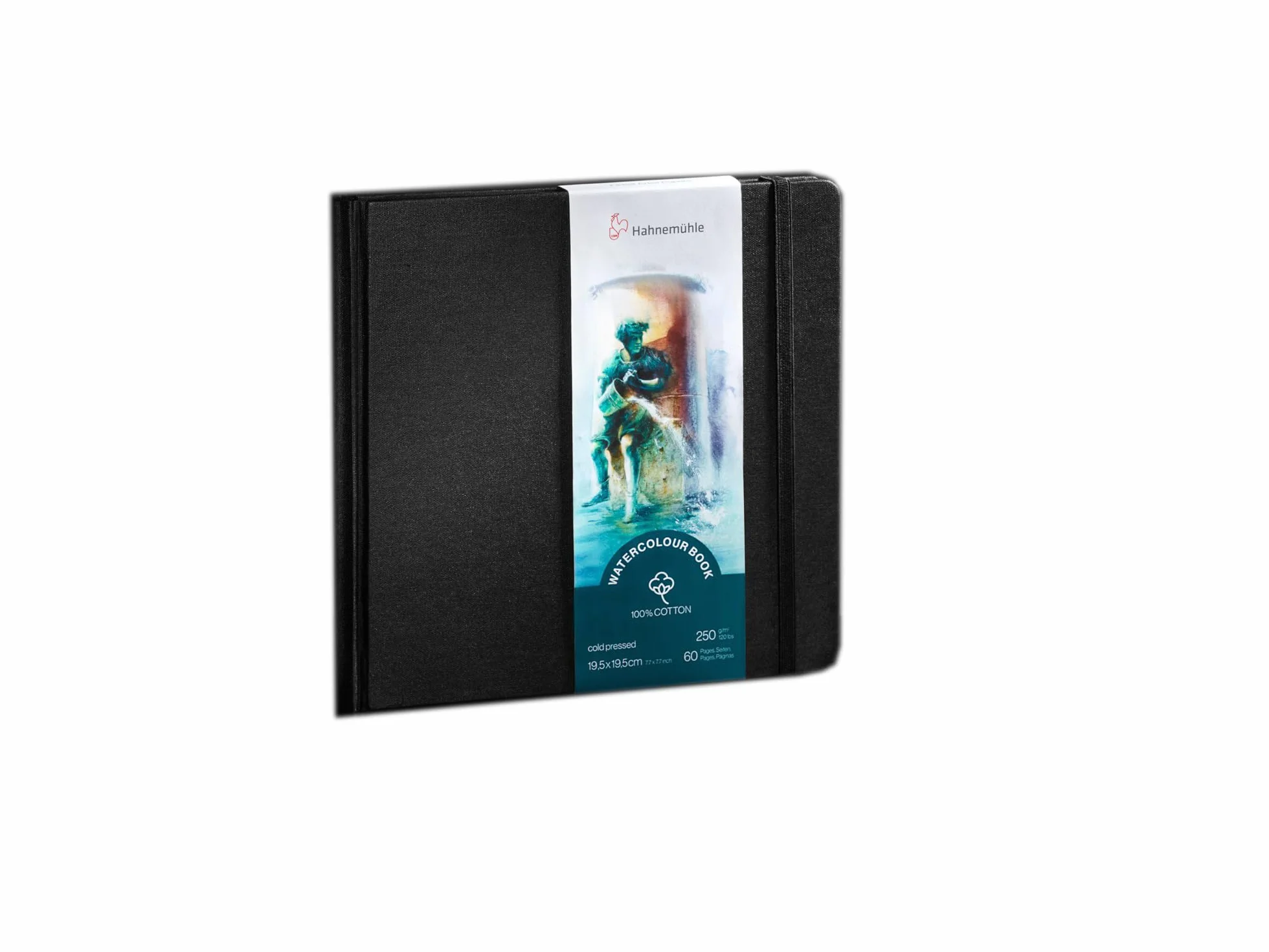 Hahnemühle livre d'aquarelle 250 g/m² coton 30 feuilles 19,5 x 19,5 cm mat