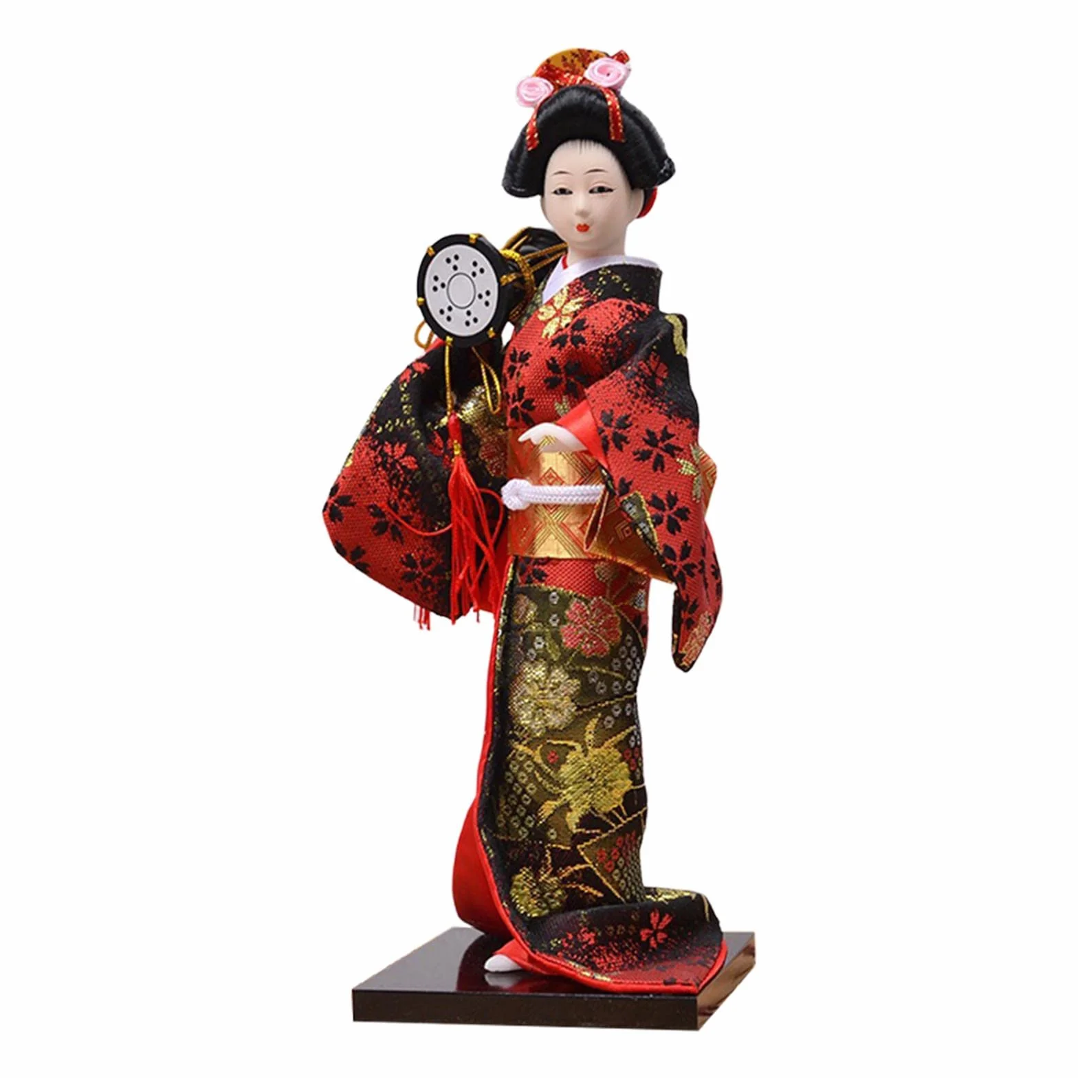 Poupée Japonaise Geisha Kimono Figurine de Collection Faite à la Main Orientale