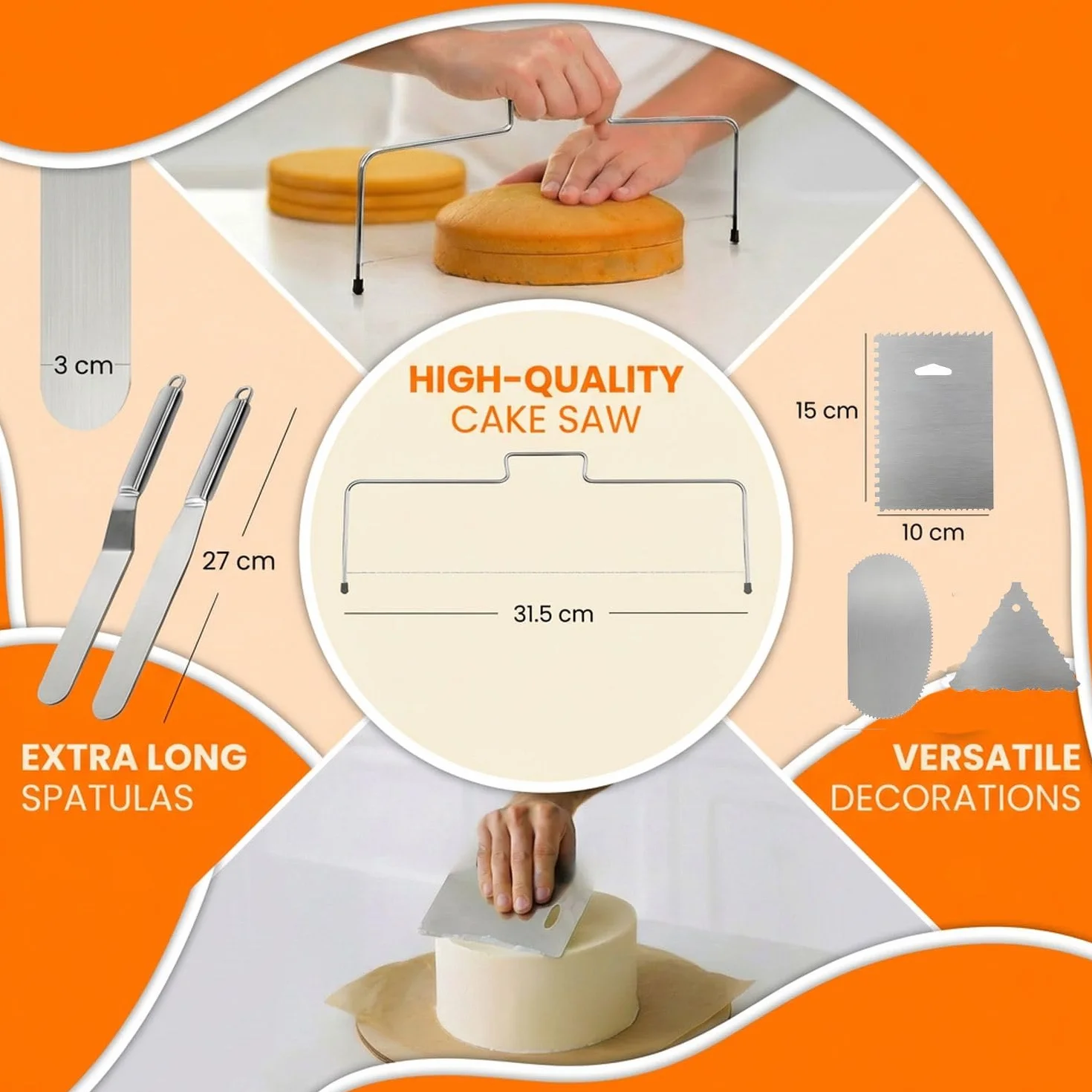 144 Pièces Kit Pâtisserie Professionnel avec Plateau Tournant en Alliage d'Aluminium - Set Ustensiles de Pâtisserie pour Adultes, Débutants et Adolescents