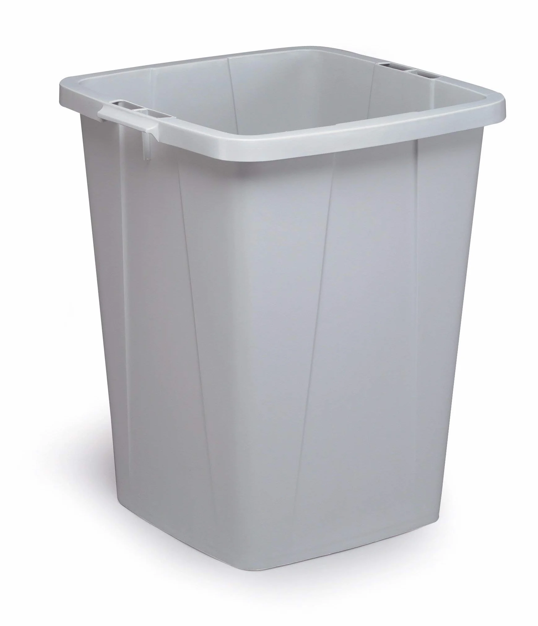 Durabin 90 litres poubelle de recyclage gris avec poignées de transport