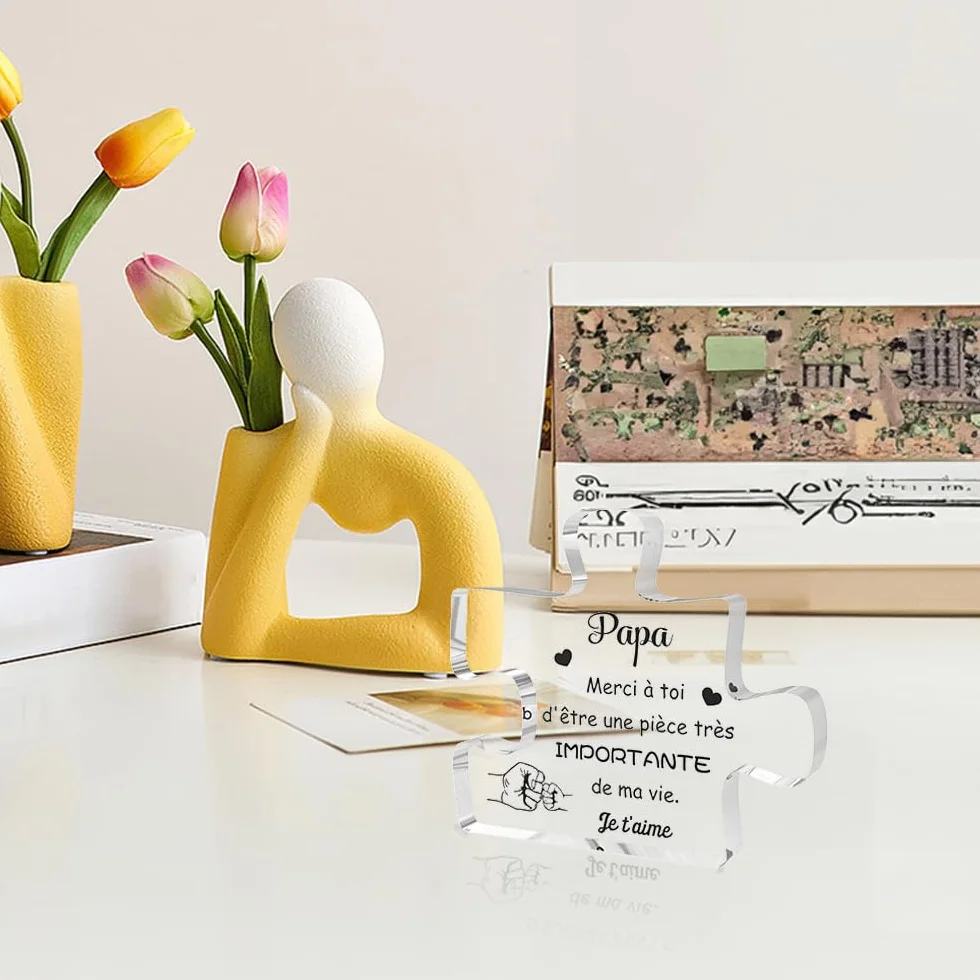 Puzzle Acrylique Cadeau Fête des Pères Anniversaire pour Papa