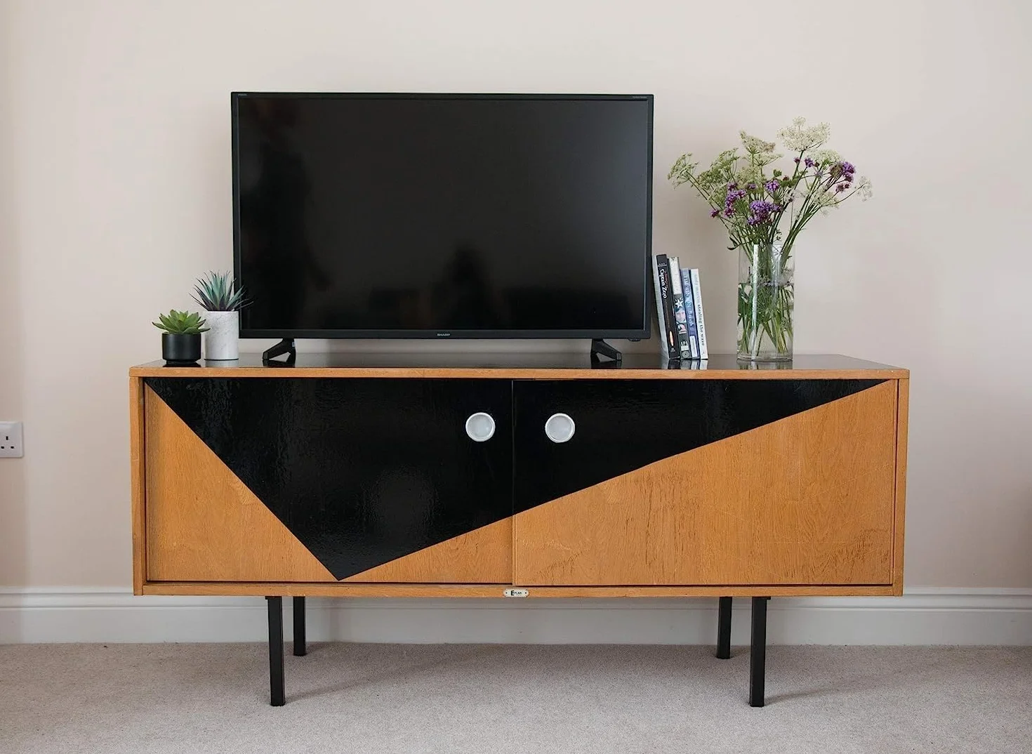 d-c-fix film adhésif décoratif Noir 67,5 cm x 2 m pour meuble cuisine armoire table rebord fenêtre moderne durable