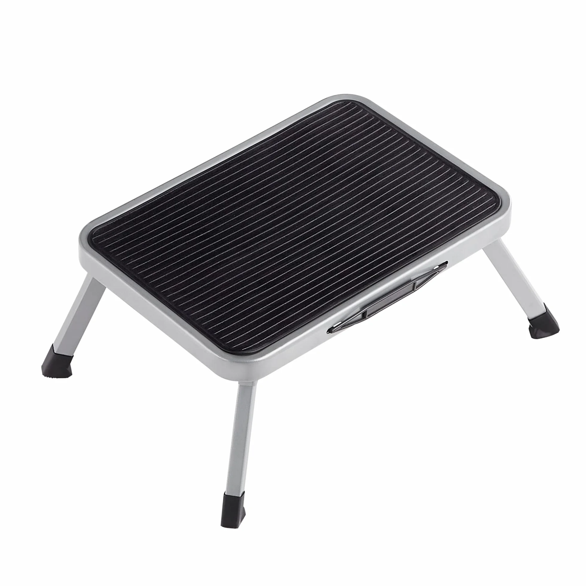 SONGMICS Marchepied Pliable Escabeau Acier 150 kg 32 x 44 x 17,5 cm Gris