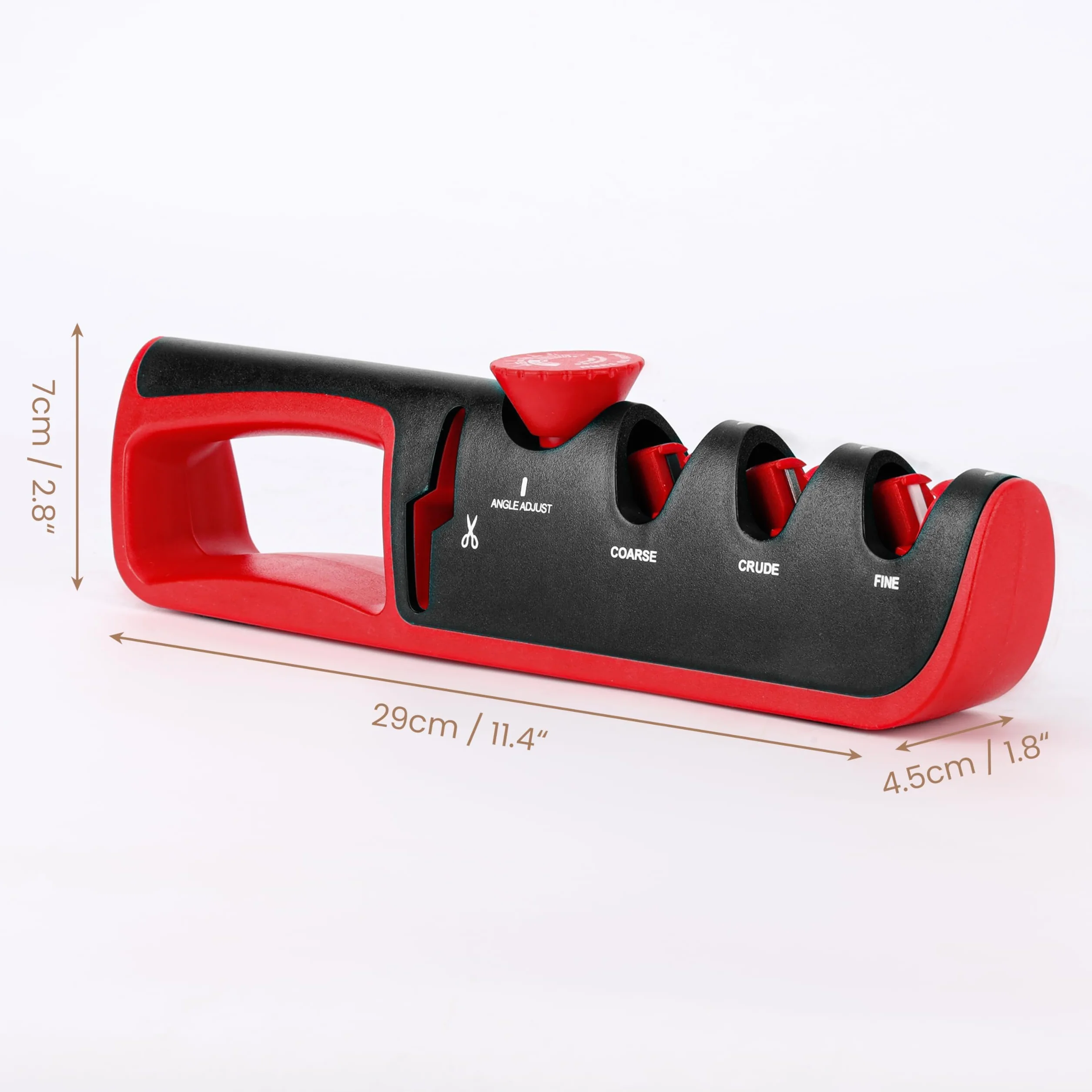Belle Vous Aiguiseur de Couteau Manuel 6 Angles Réglables pour Couteaux et Ciseaux de Cuisine