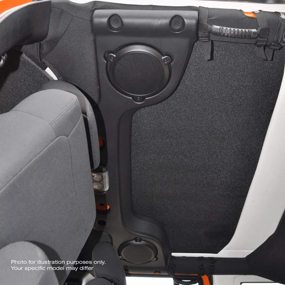 Design Engineering Boom Mat Black Complete Sound Deadening Kit Compatible with 4-Door Jeep Wrangler JL (2018-up)