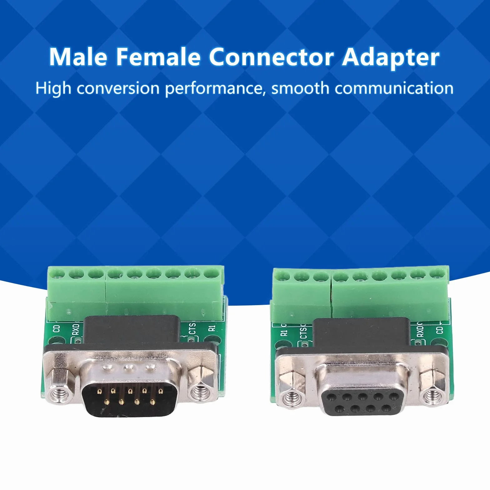 Adaptateurs de câble DB9 mâle femelle connecteur borne à vis 9 broches pour RS232 RS485