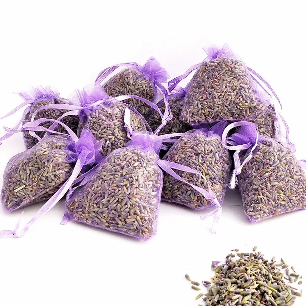 OLILLY Sachets Violets Lavande de Provence 120g Lavande Naturelle 12 Sachets