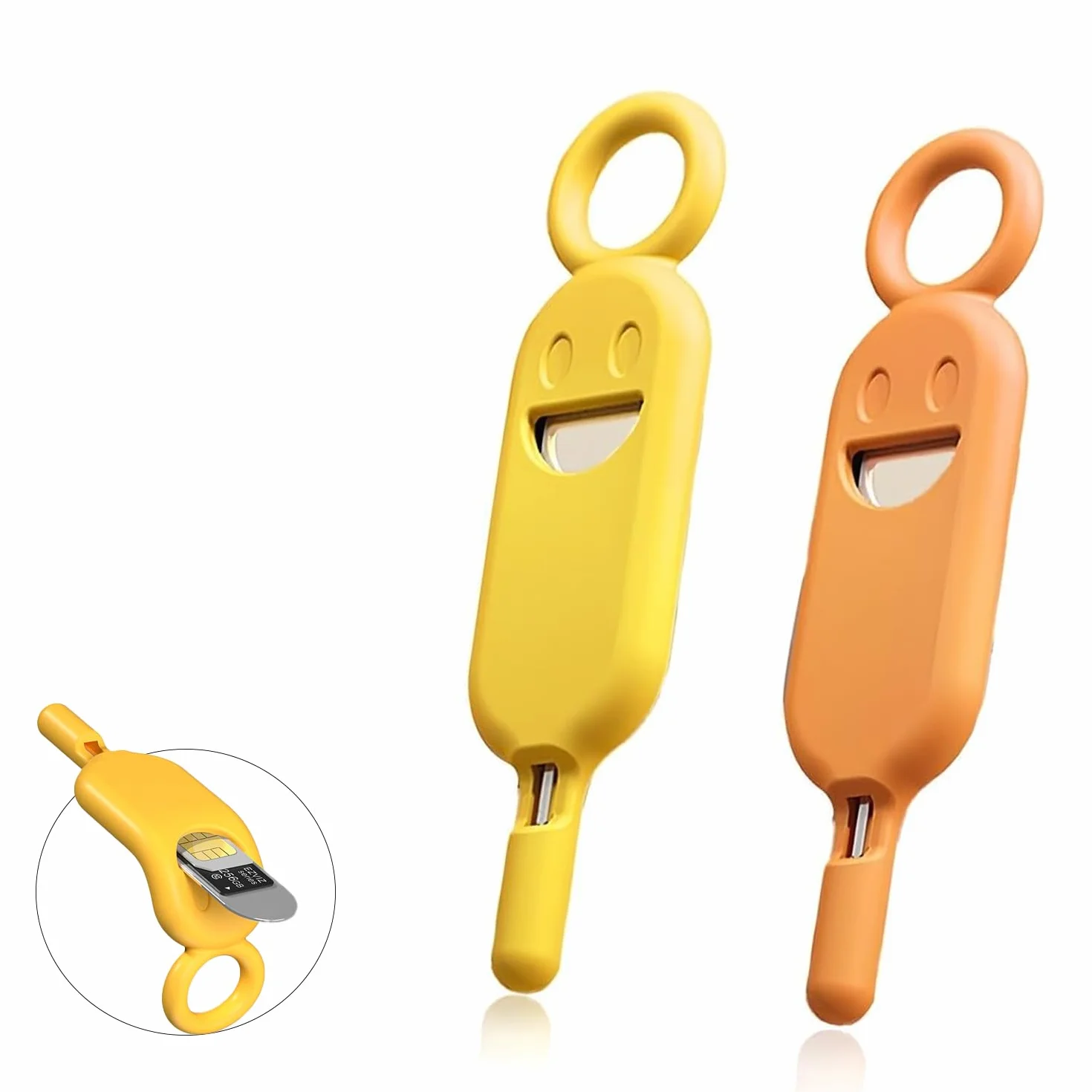 2 sztuki adaptera karty SIM, przypinka do karty SIM, kompatybilna z telefonami komórkowymi, tabletami, łatwa w użyciu, taca Pop-Up Pin, kolor, uniwersalna, kompaktowa i przenośna