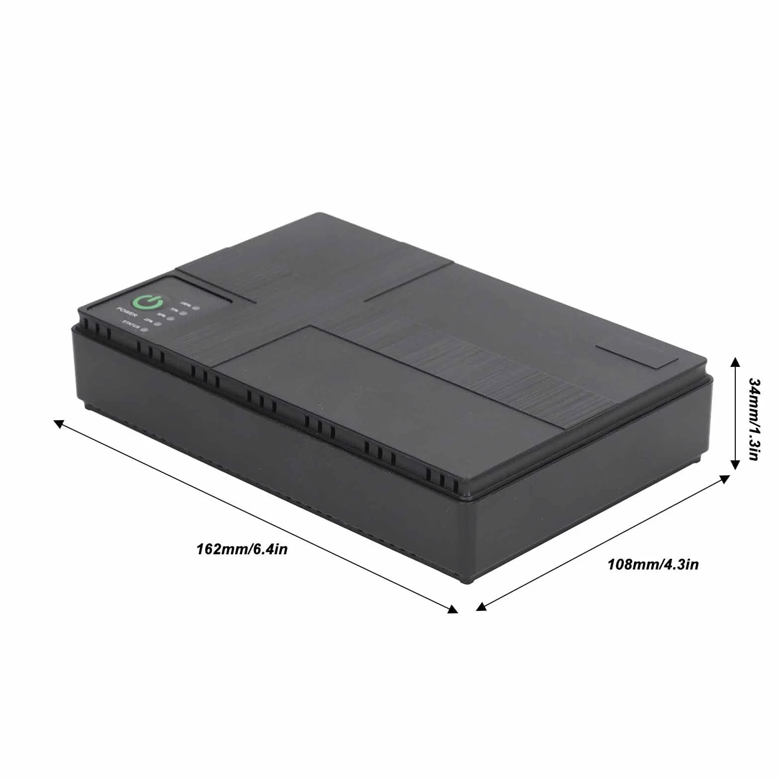 Zasilacz Awaryjny 10400mAh UPS Podtrzymanie Bateryjne, 5V 9V 12V 2A POE 15V 24V 1A Zasilacz Wyjściowy do Routera, Modemu, Kamery Bezpieczeństwa (Wtyczka UE)