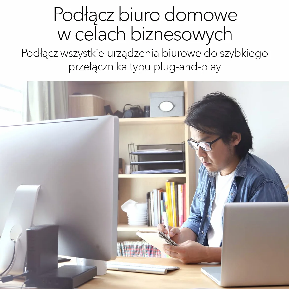 NETGEAR Przełącznik sieciowy GS305 LAN 5-portowy przełącznik sieciowy (gigabitowy typu plug-and-play, LAN, koncentrator Ethernet bez wentylatora, solidna metalowa obudowa), czarny