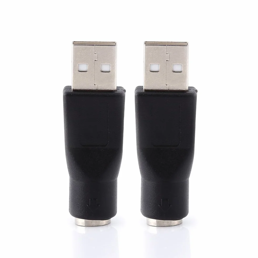Adaptateur de Clavier USB vers PS/2, USB 2.0 A Mâle à PS/2 Femelle Convertisseur pour PC Souris