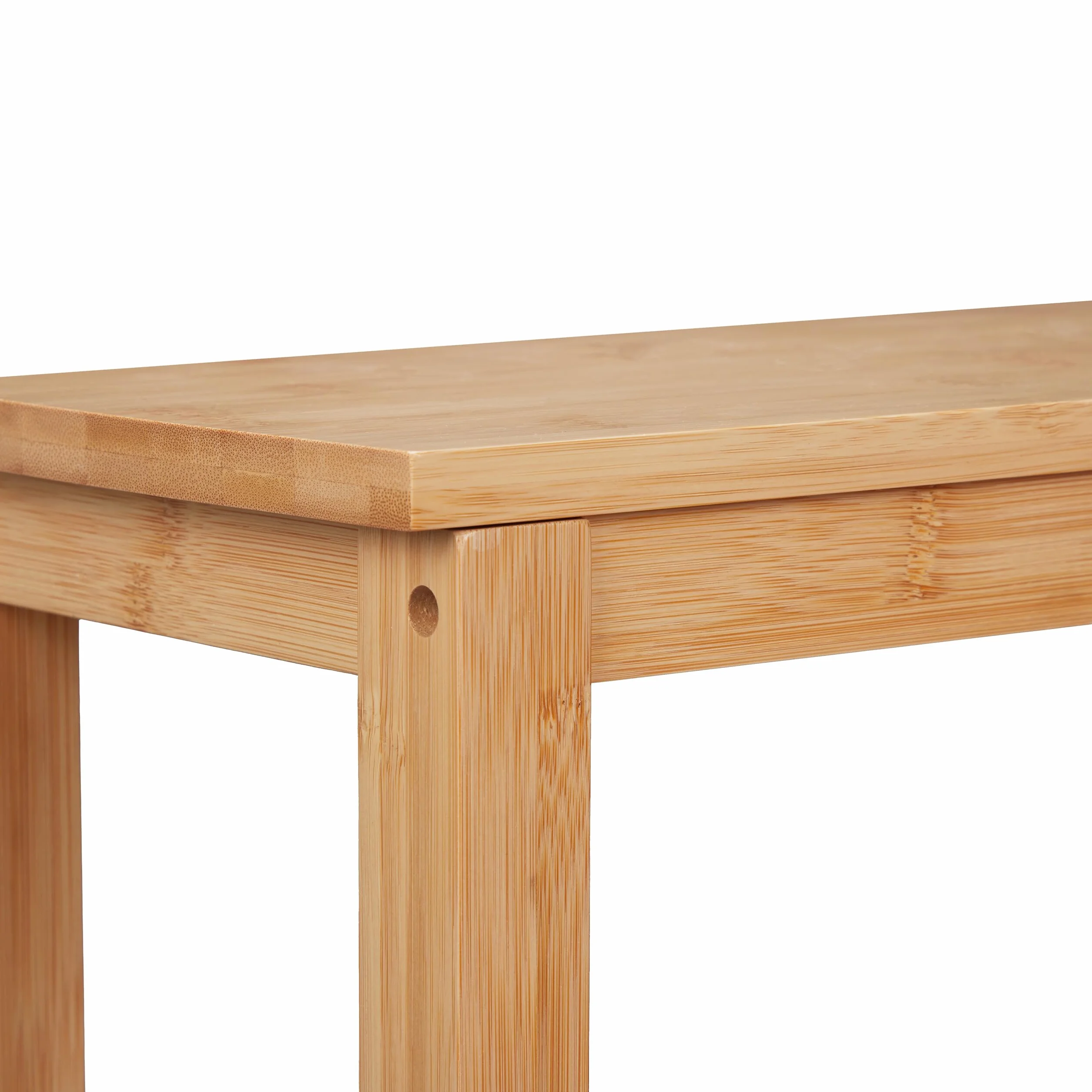 Relaxdays Tabouret, 2 marches, en Bambou, Charge maximale : 100 kg, Enfant, Quotidien, HLP : 40 x 40 x 40,5 cm, Nature