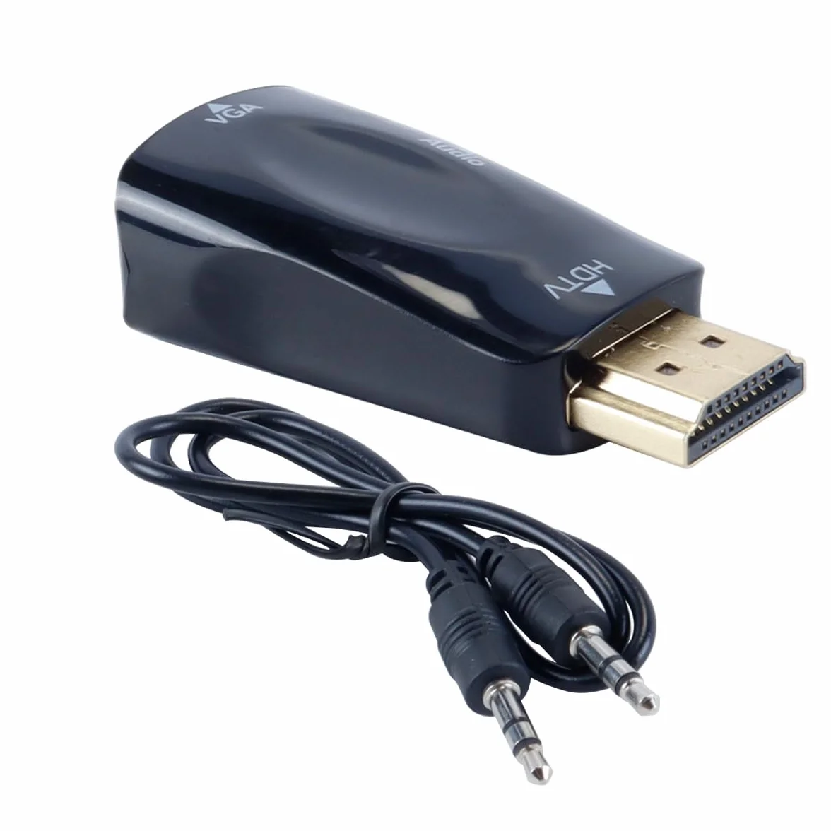 Adaptateur HDMI vers VGA Femelle HD 1080p avec Jack 3,5 mm
