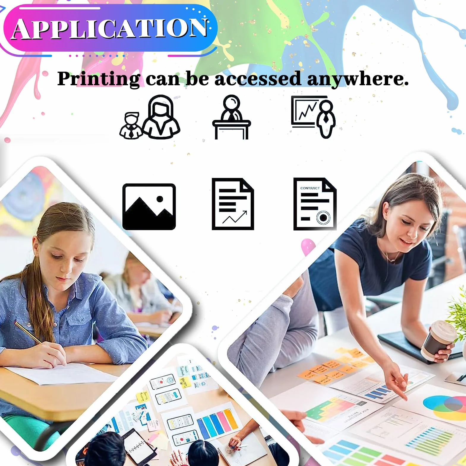 Cartouches Compatibles Canon PFI-206 pour IPF6400 IPF6410 IPF6450