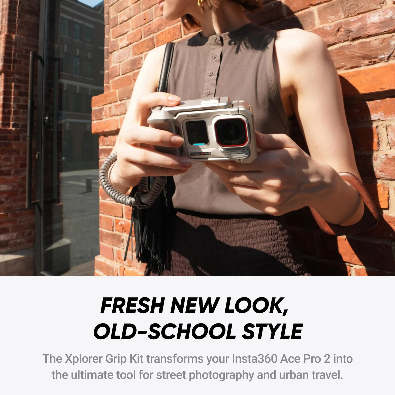 Insta360 Ace Pro 2 Polaris White Limited Edition – zestaw Xplorer w kolorze księżycowym srebra: aparat 8K opracowany z Leica, czujnik 1/1,3", podwójny chip AI, wiodąca wydajność przy słabym