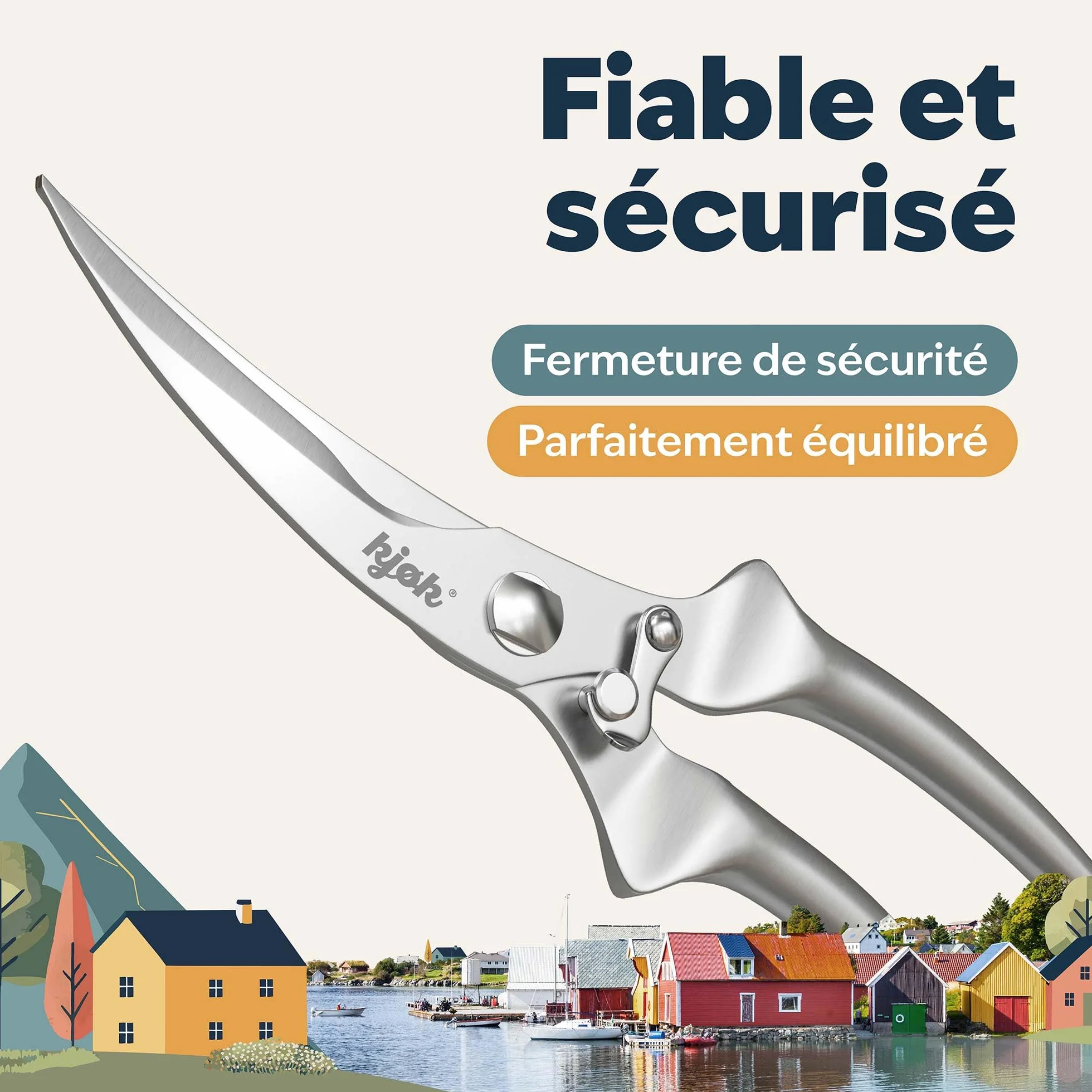 Ciseaux à Volaille en Acier Inoxydable Premium Ciseaux de Cuisine pour Poulet Oie Canard