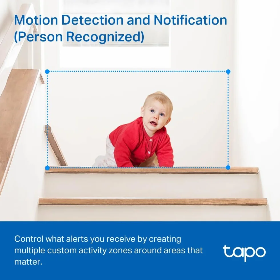TP-Link Tapo C200C | Obrotowa kamera Wi-Fi do monitoringu domowego 1080p | Tryb nocny i detekcja ruchu | Dwukierunkowe audio | Lokalny zapis na microSD do 128 GB | Kompatybilna z Alexa i Google Home