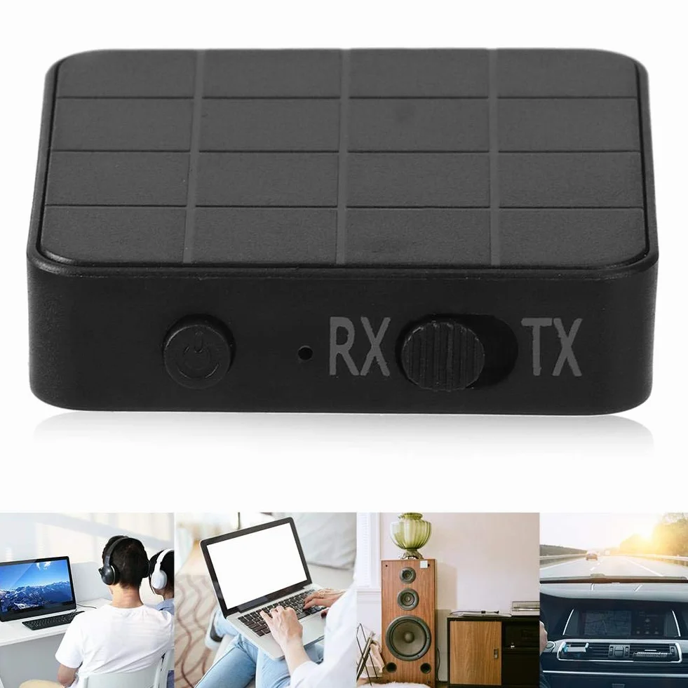 Nadajnik audio, Bluetooth 5.0 2 w 1 odbiornik audio nadajnik muzyka stereo adaptery do telewizora samochodowego PC