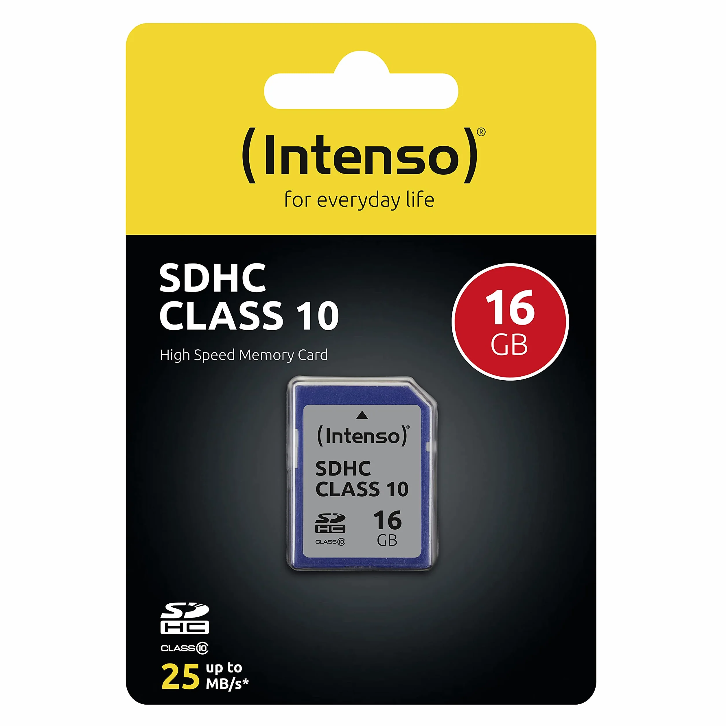 Intenso 3411470 Karta Pamięci SDHC 16 GB, Niebieski