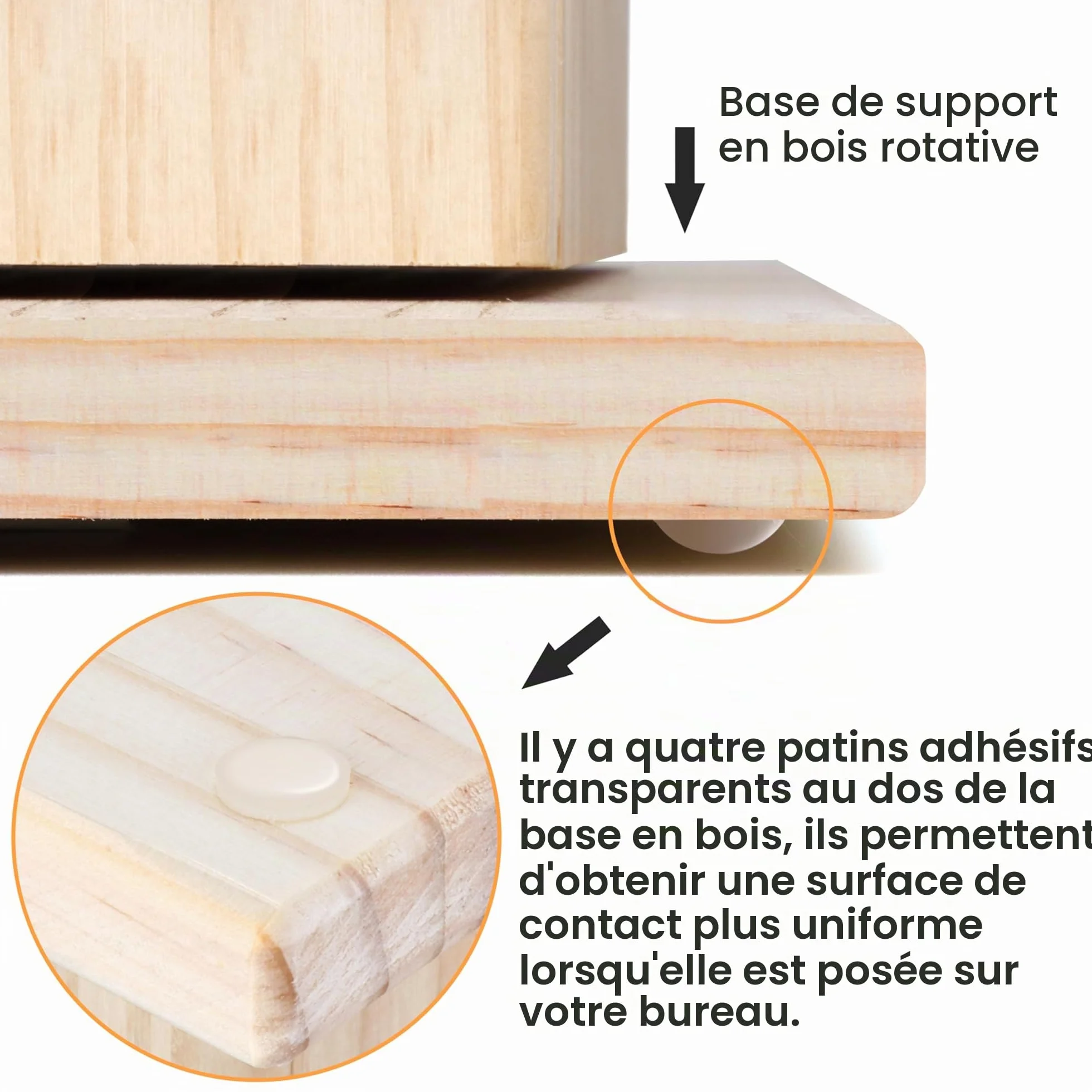 New brothread 93 Bobines (DIY) 360° Rotation Complète Support de fil en bois Porte-fil avec compartiments de rangement intérieurs pour couture, quilting, broderie, tressage de cheveux et les bijoux