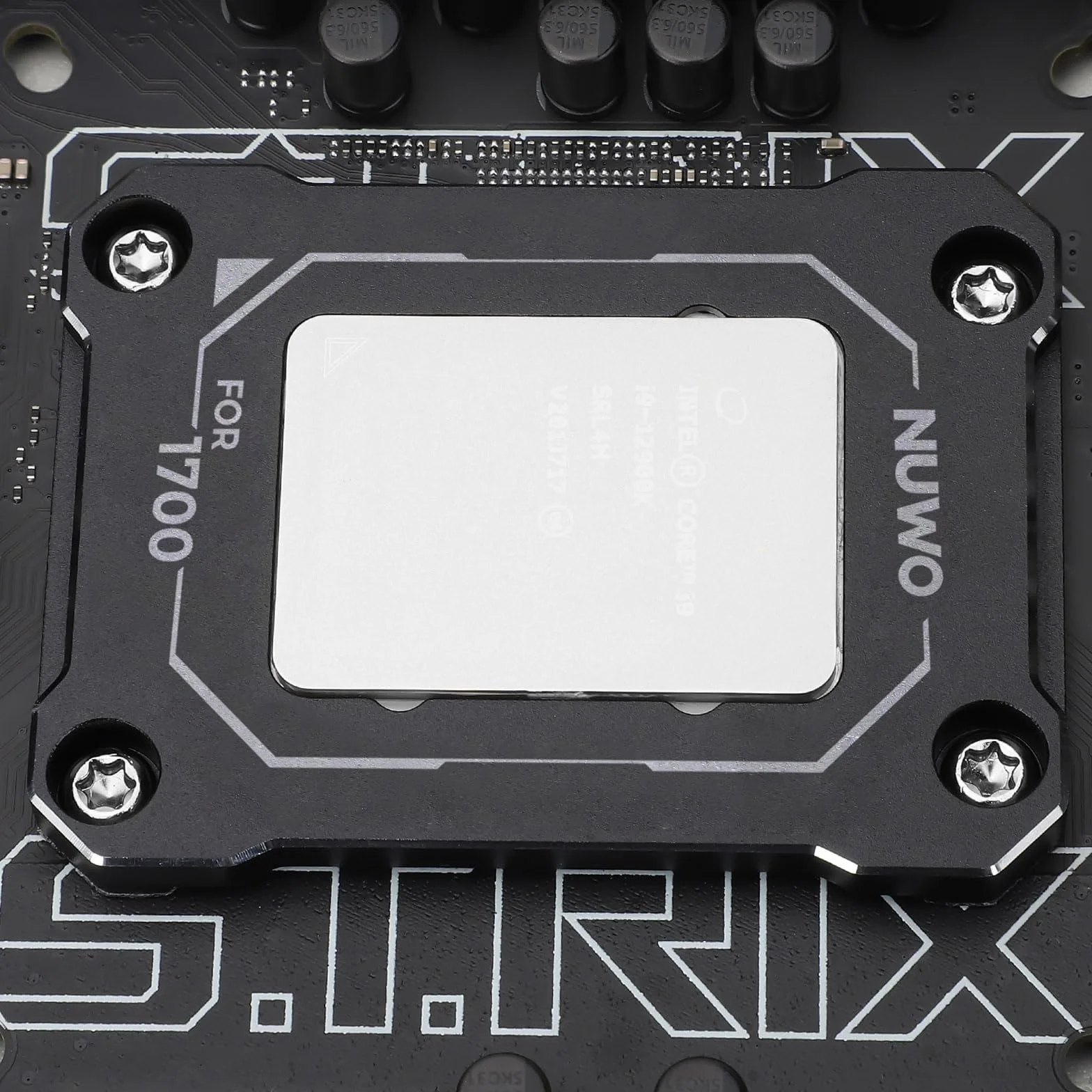 Nuwo FRCPU1700 Uchwyt mocujący do procesora LGA 1700, uchwyt ramy anty-zginający do procesora 1700 12a/13a/14. generacji, czarny