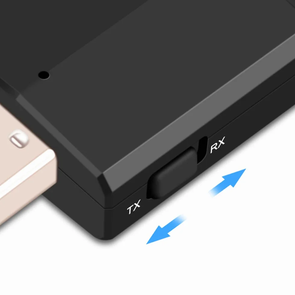 Retoo Adapter Bluetooth 5.0, odbiornik audio z kablem AUX 3,5 mm, 2 w 1, nadajnik do samochodu, PC, TV z redukcją szumów i zestawem głośnomówiącym w samochodzie, zasięg 10 m