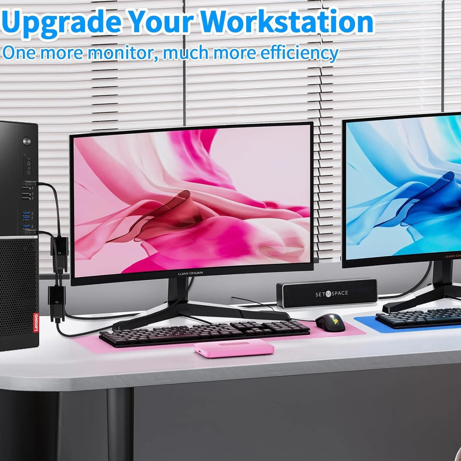 YIIFELL Adaptateur HDMI vers VGA Convertisseur Mâle Femelle 1080P