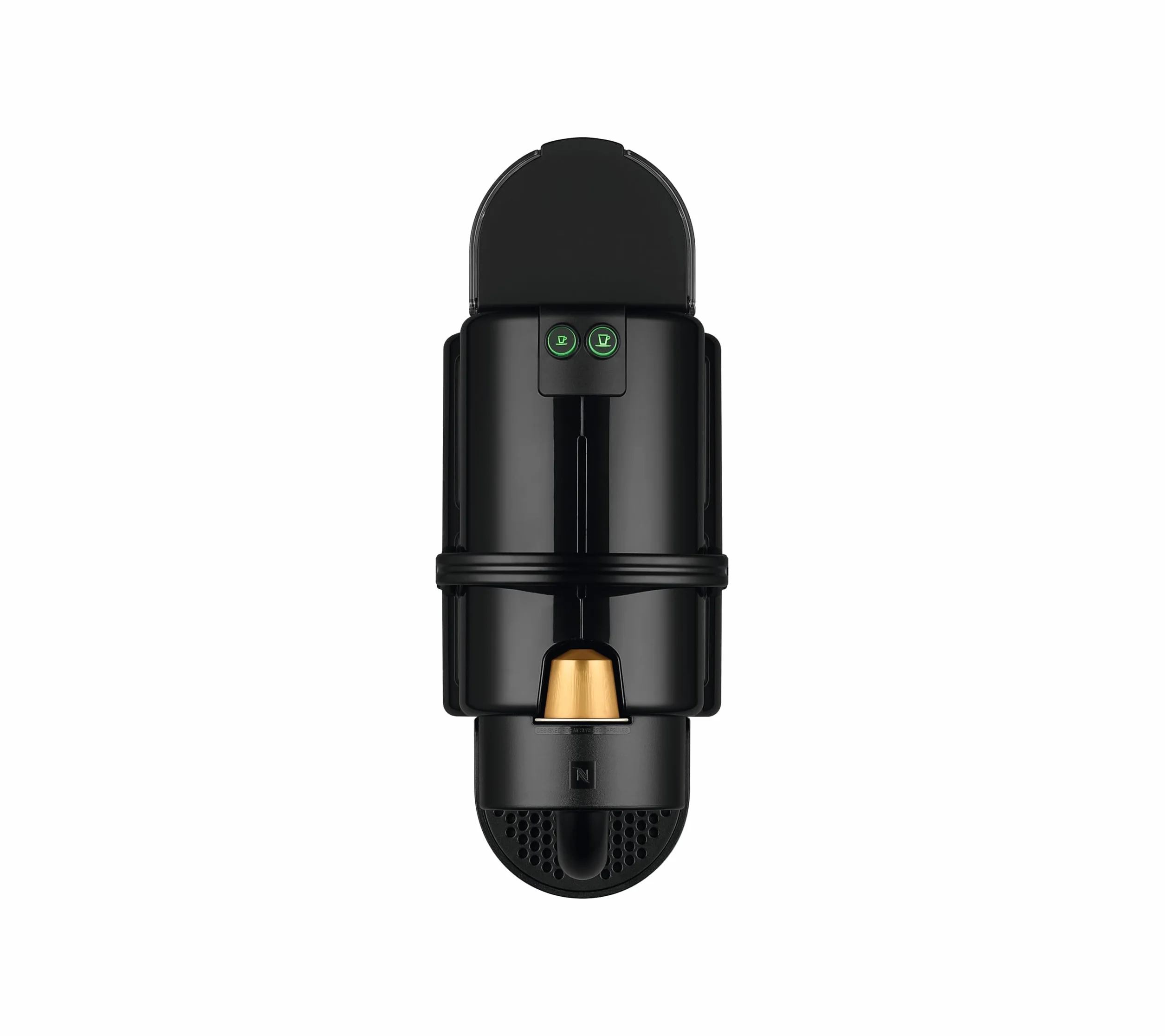 Nespresso De'Longhi Inissia Machine à Café Noir 19 Bars Design Compact Arrêt Automatique EN80.B