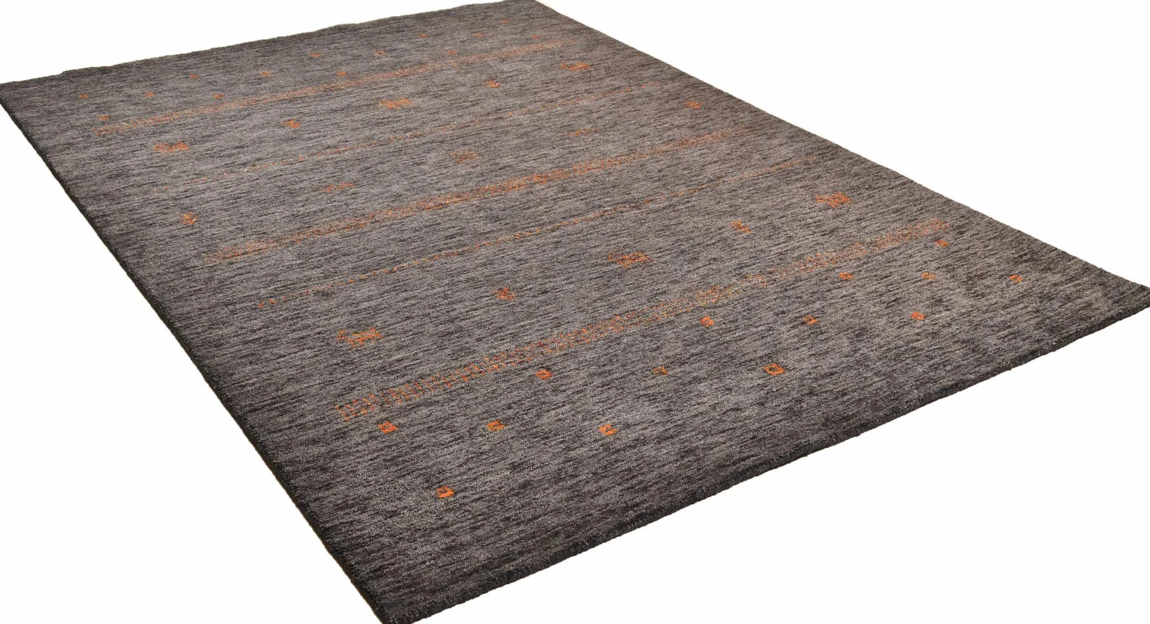 Theko Sona-Lux Gabbeh Tapis noué à la main Anthracite