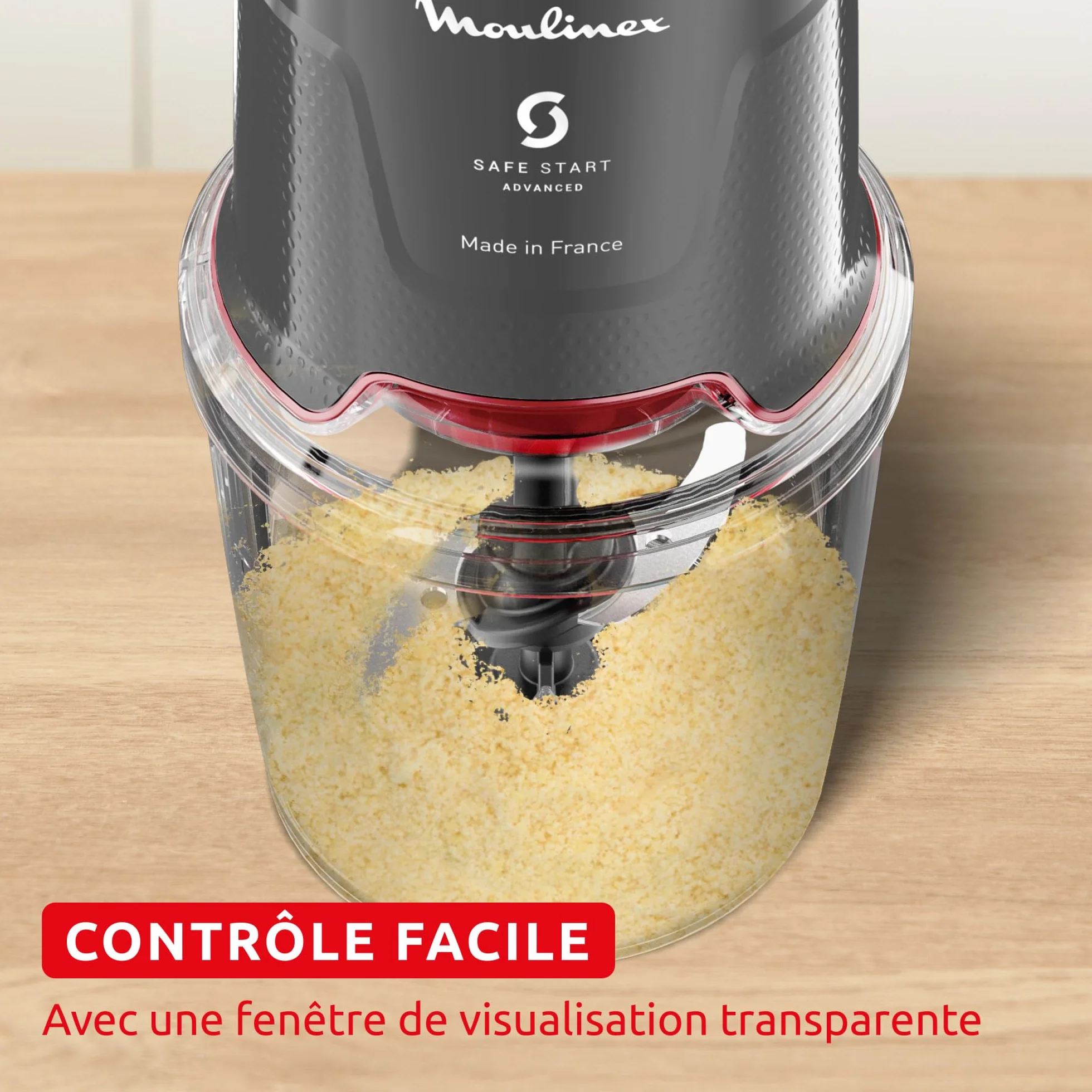 Easy Press, Hachoir électrique, 600W, 4lames tranchantes, Technologie Safe Start Advanced, AT740HF1, Hippo Iron