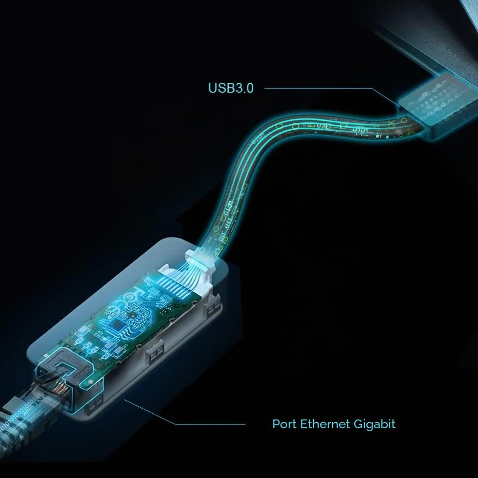 TP-Link Adaptateur USB Ethernet UE306, USB 3.0 vers Gigabit, Pliable, Compatible Nintendo Switch, Windows, MacOS, Linux