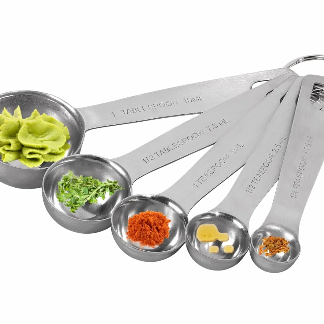 Tala Cuillères Doseuses Lot de 5 Acier Inoxydable Mesure Pâtisserie Épices