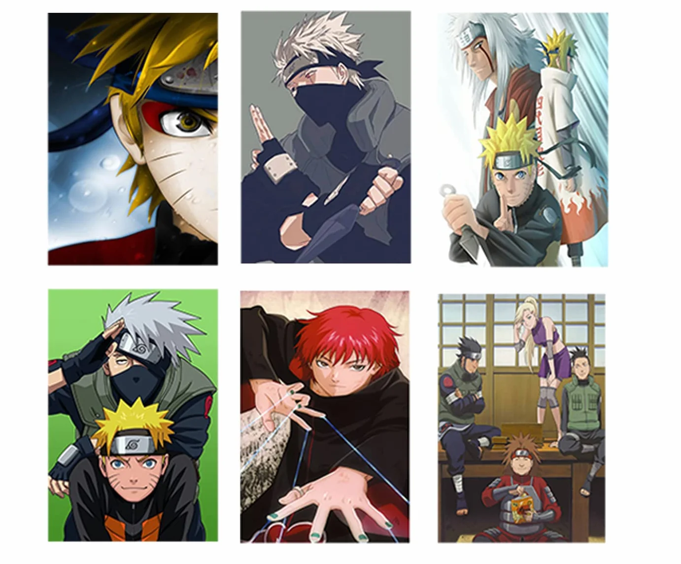 Lot de 50 panneaux de collage mural poster manga décoration anime impression murale