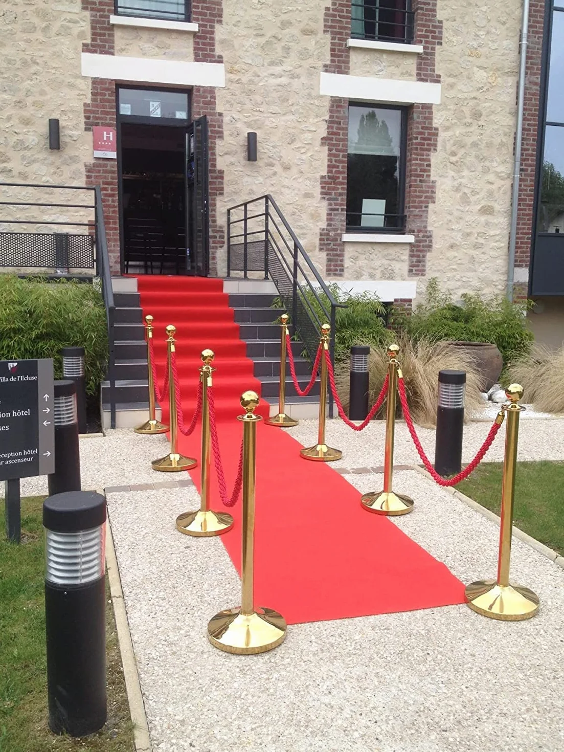 Tapis de Passage Rouge MadeInNature 1x4m Décoration Événements