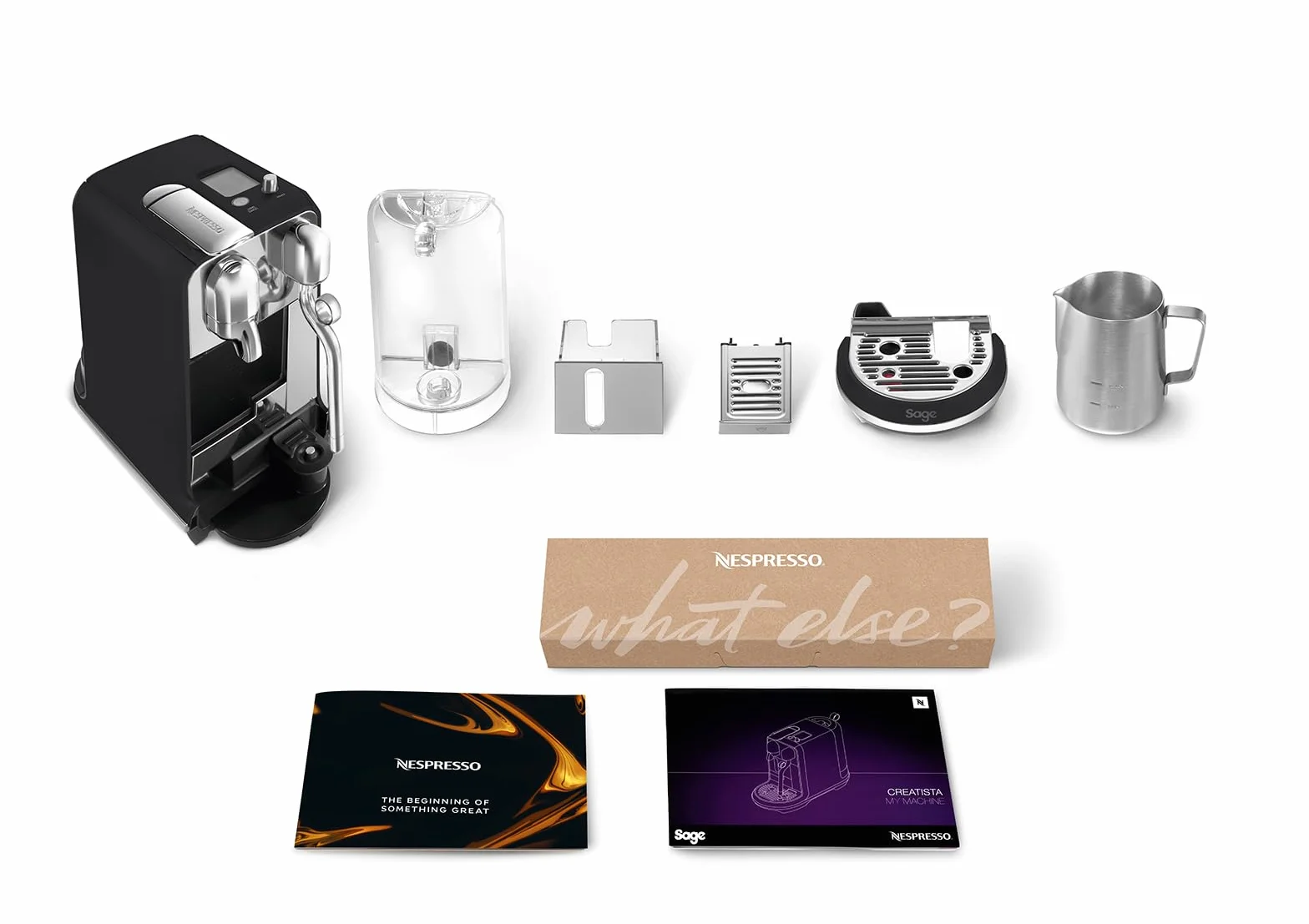 Nespresso Creatista Plus Cafetière Noire SNE800BTR, by Sage Appliances