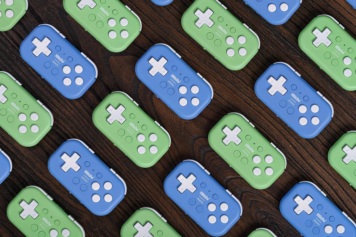 8BitDo Micro Bluetooth Gamepad Mini Controller Switch Android Raspberry Pi Keyboard Mode (Bleu)