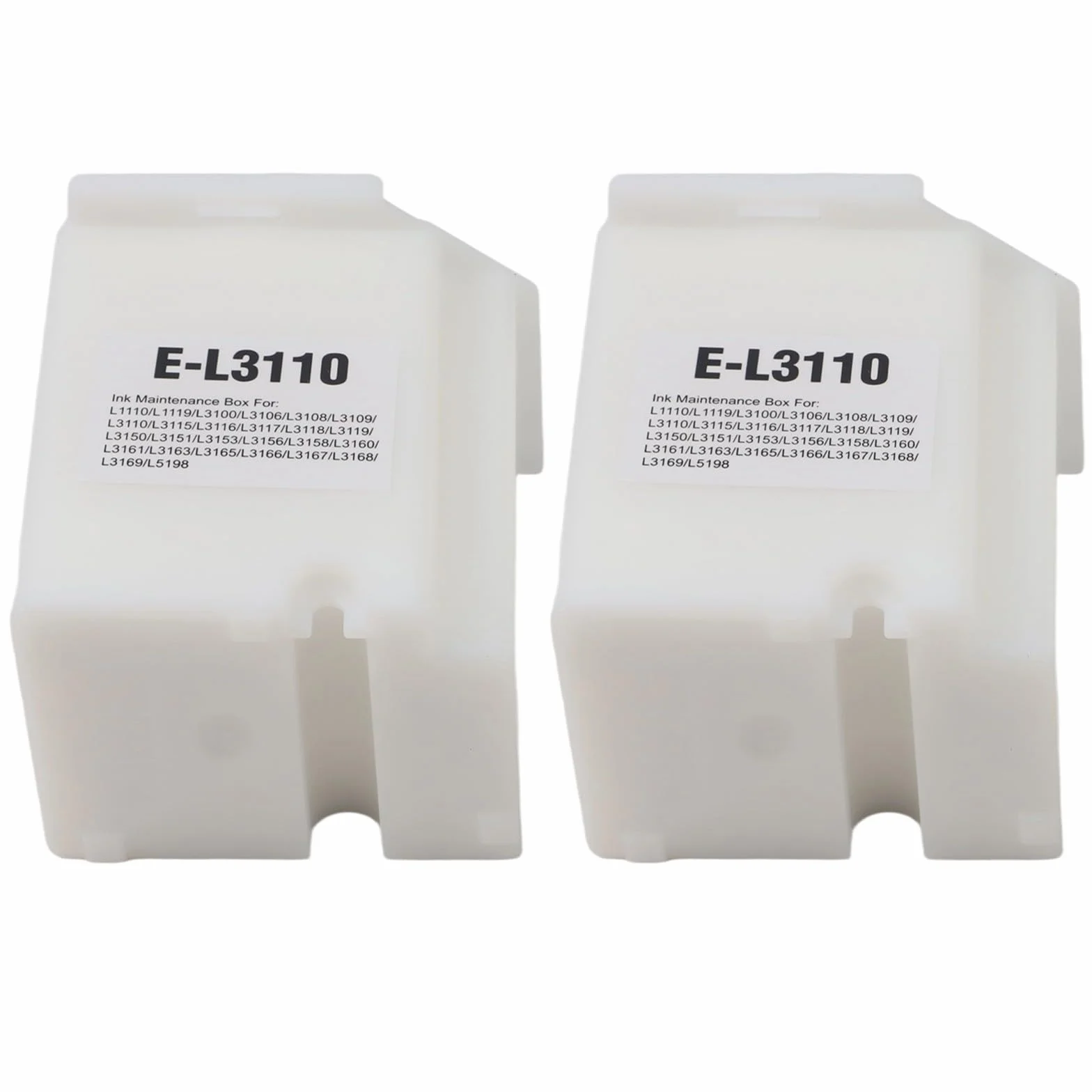 FUBESK Lot de 2 boîtes d'entretien de rechange pour imprimante ET-2810 ET-2812 ET-2814 ET-2803 ET-2715 ET-2720 ET-2721 ET-2726