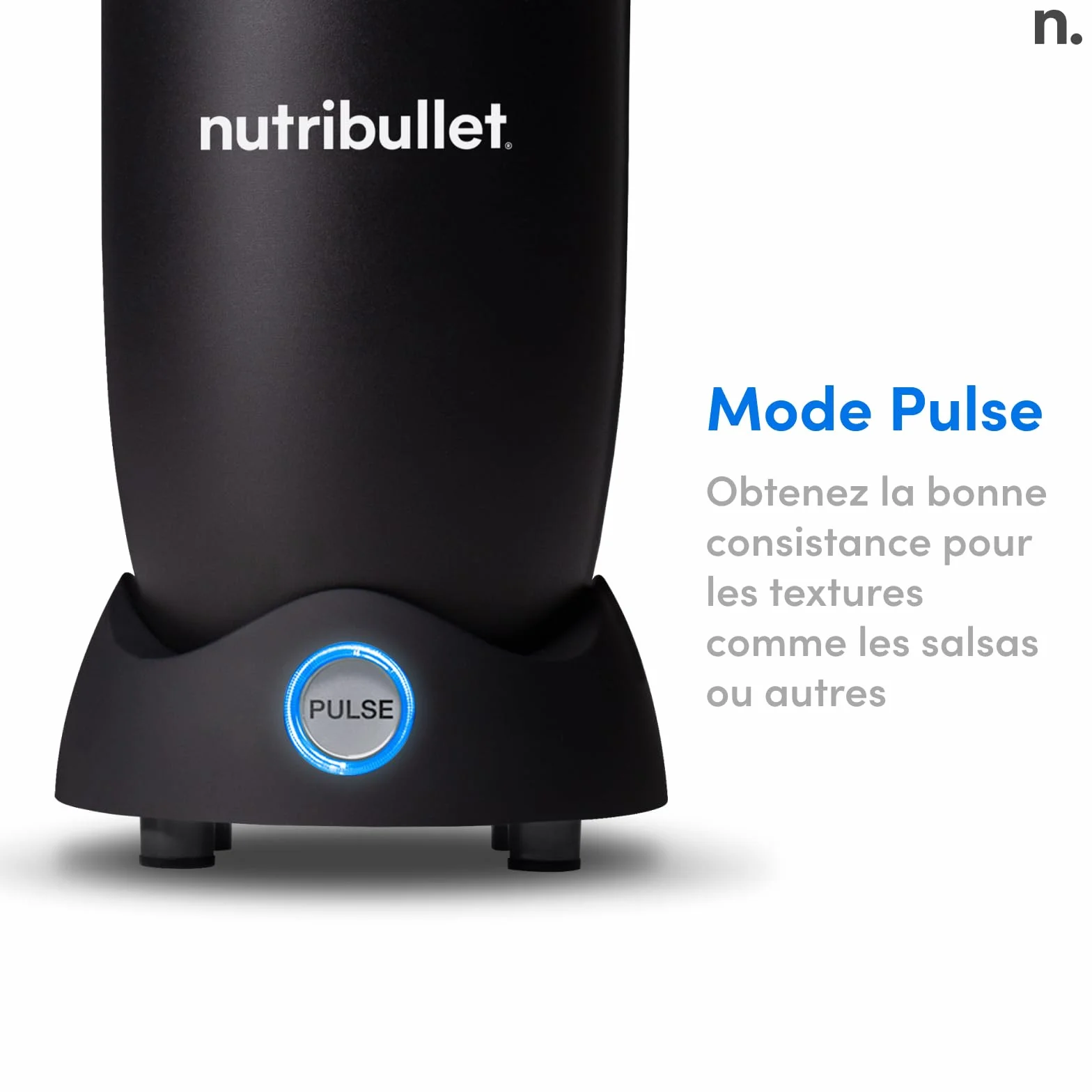 Nutribullet Pro 1200, Blender électrique, Broyeur, Smoothie Blender, Blender multifonctions, puissance 1200w, verres 700ml et 900ml, noir, NB120MB