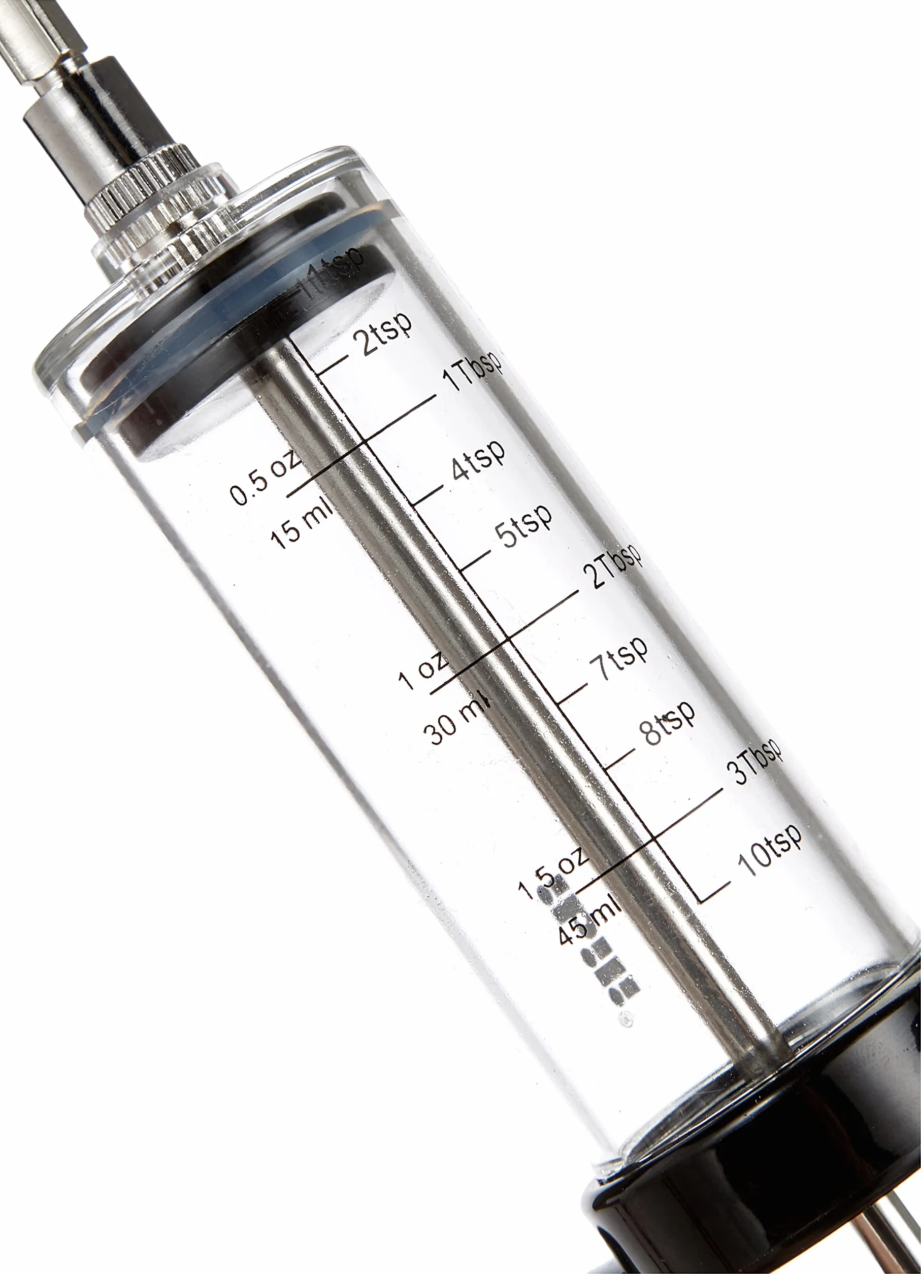 Ibili Seringue à Sauce 23 cm, Black/Transparent/Silver