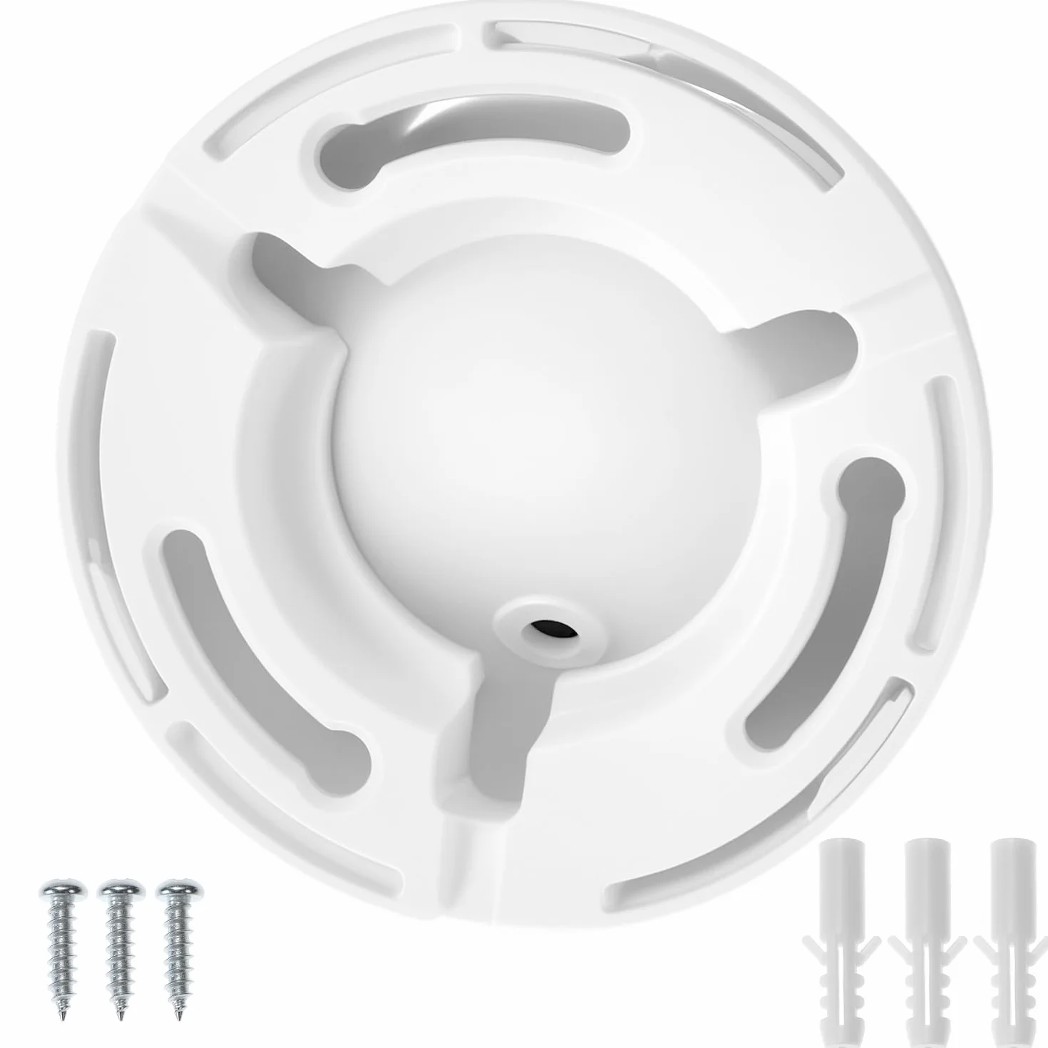 QWORK® 2 x atrapa kamery kopułkowej z diodami LED - sztuczna kamera do użytku wewnątrz i na zewnątrz - zbytnio prawdziwa