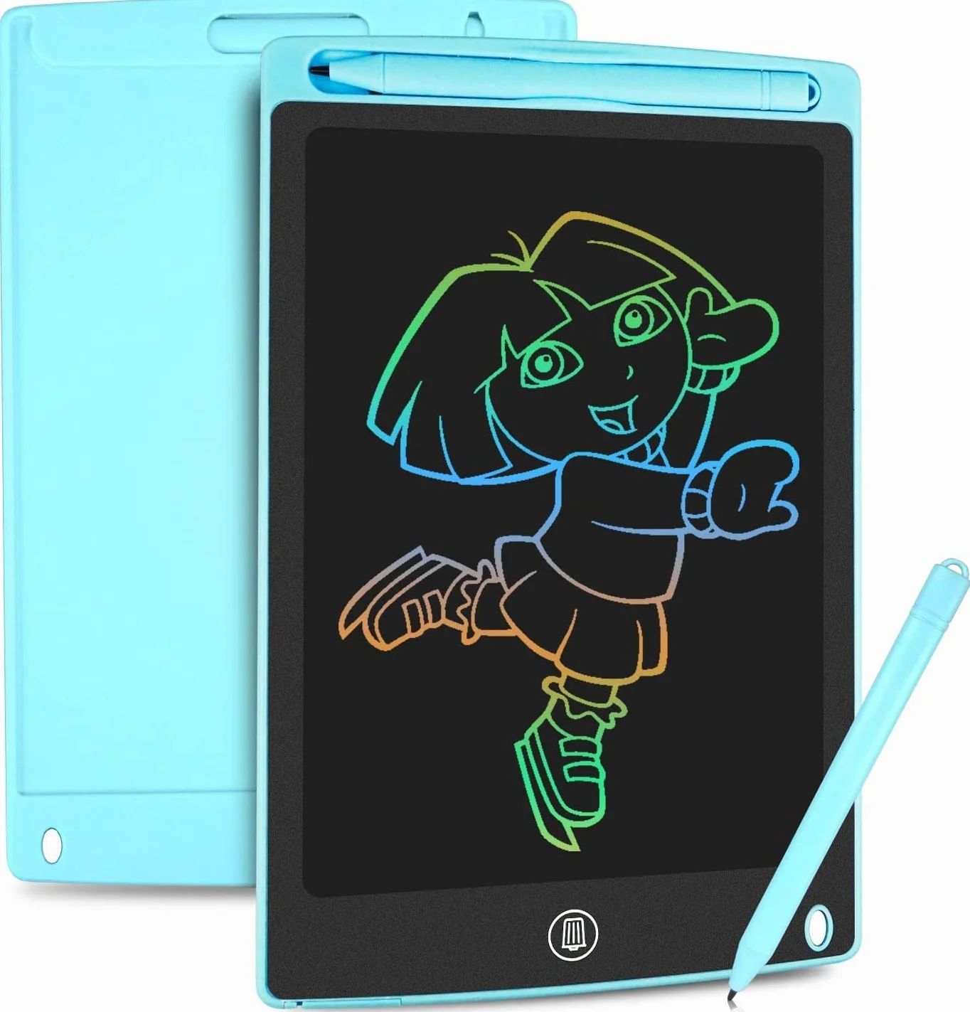 HOMESTEC Tablette d'écriture LCD 8,5 Pouces Planche à Dessin Graphique Serrure à clé Écriture Manuscrite Doodle Pad Enfants Jouets Cadeaux Bleu