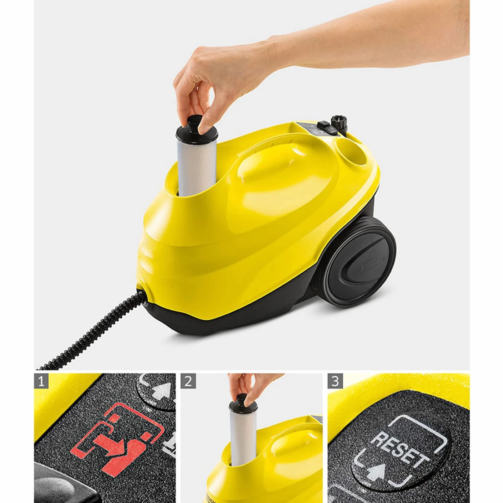 PROCTER Cartouche de Détartrage de Purificateur D' de Nettoyeur à Vapeur pour SC2 SC3 Filtre 2 Pièces