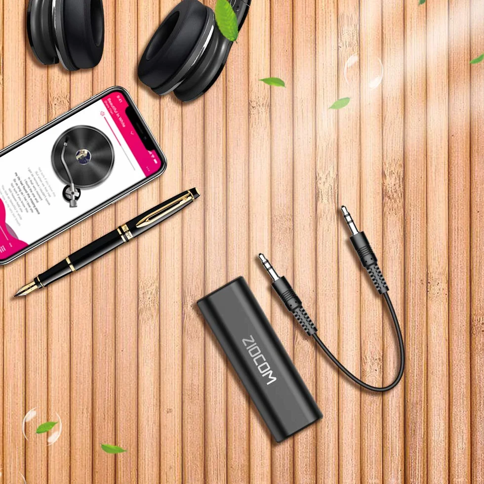 ZIOCOM Filtr przeciwzakłóceniowy, izolator Ground Loop do domu, system stereo/głośnik Bluetooth, filtr audio z kablem audio 3,5 mm, izolator audio, filtr szumów, filtr zakłóceń jack