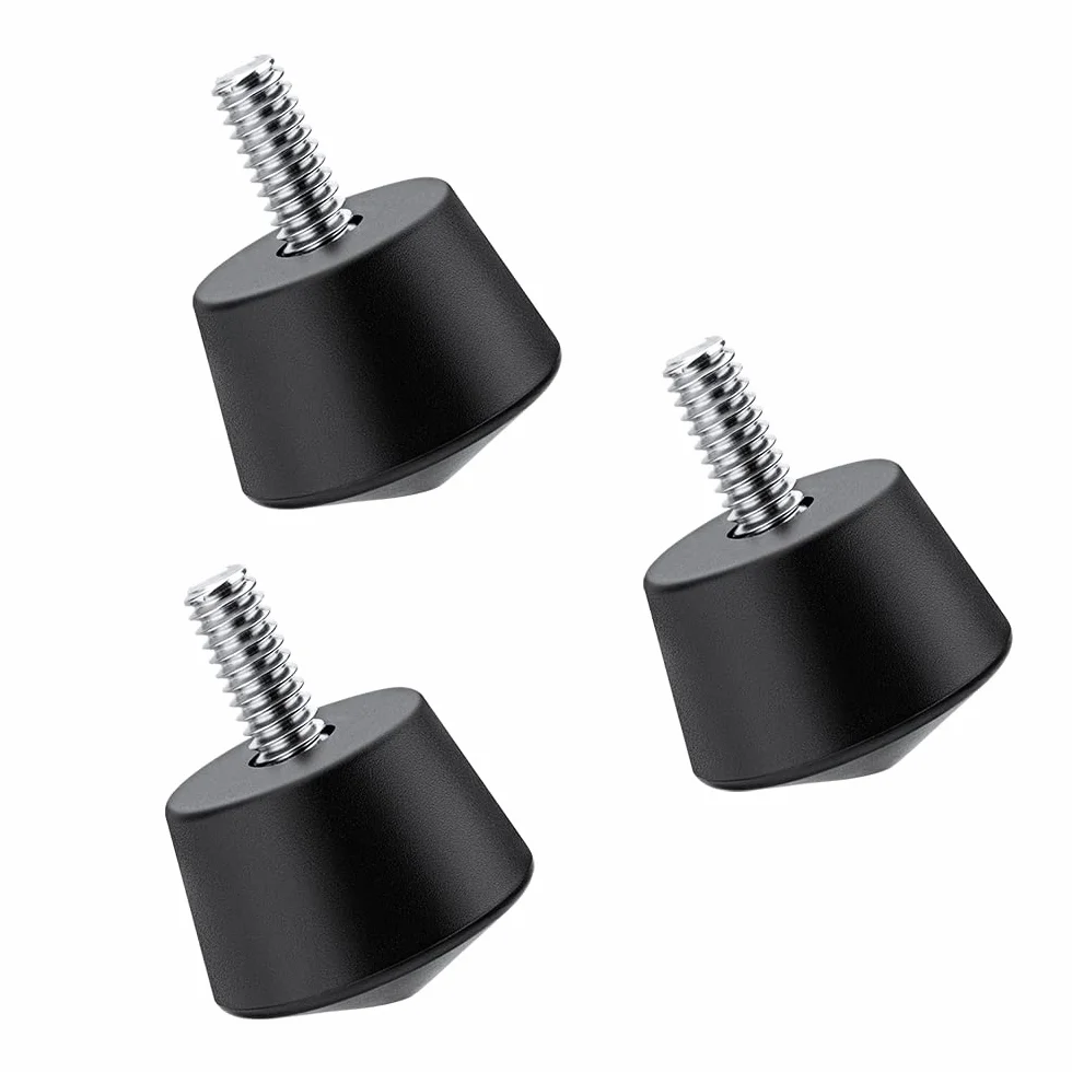 K&F Concept Uniwersalne antypoślizgowe gumowe kolce do statywu kompatybilne z gwintem 1/10.2 cm statyw monopod nogi nogi części zamienne (3 szt.)
