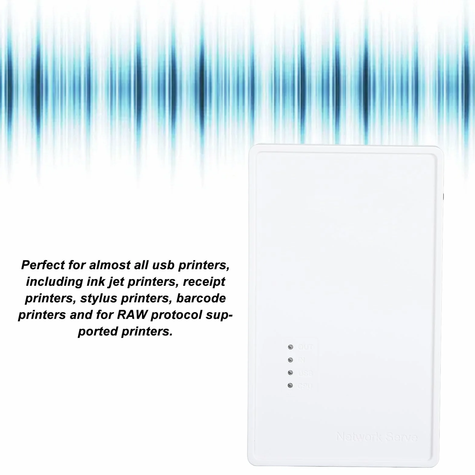 Serveur d'impression sans fil USB 2.0 480 Mbps LAN 10/100 Mbps pour Mac