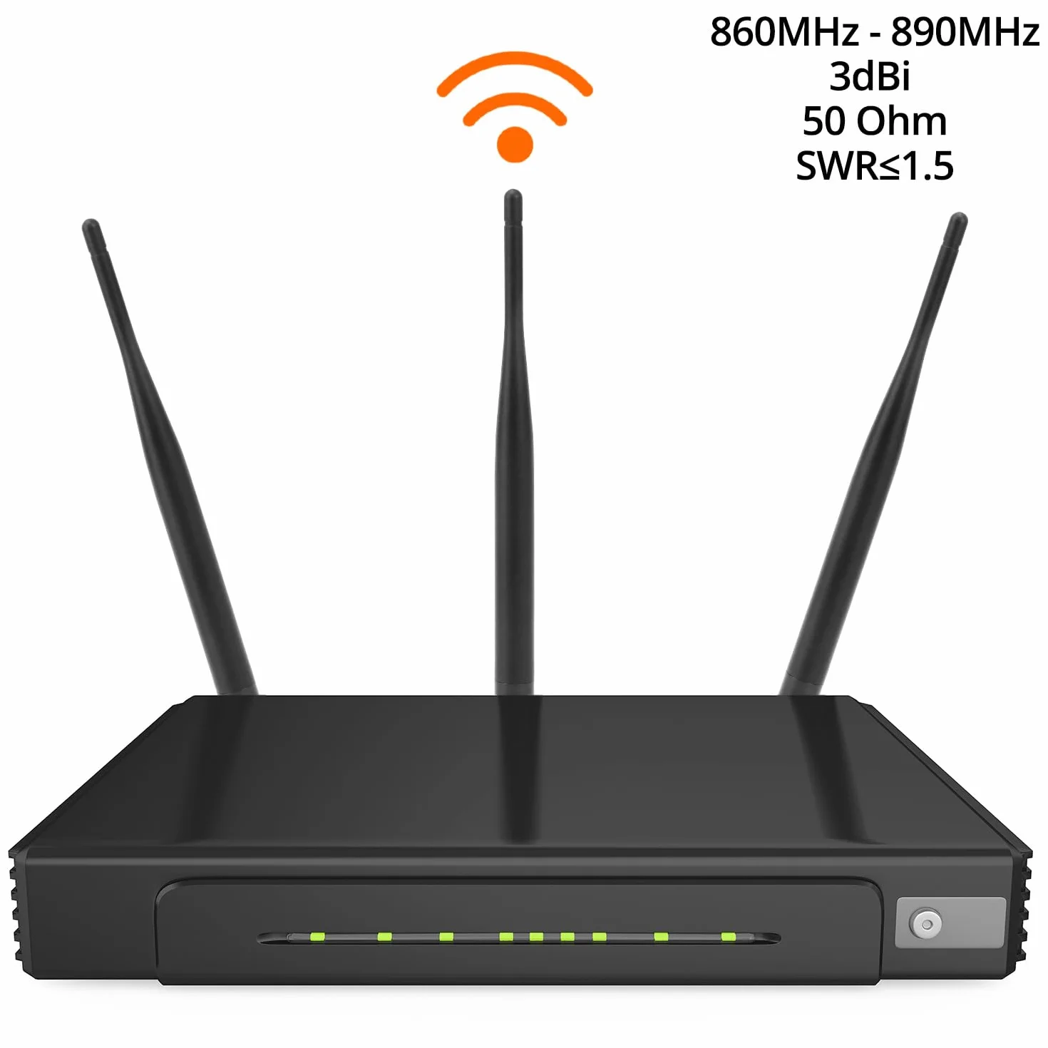 QWORK® 2 sztuki 868mhz antena dookólna ze złączem Sma, antena pochylana i obrotowa